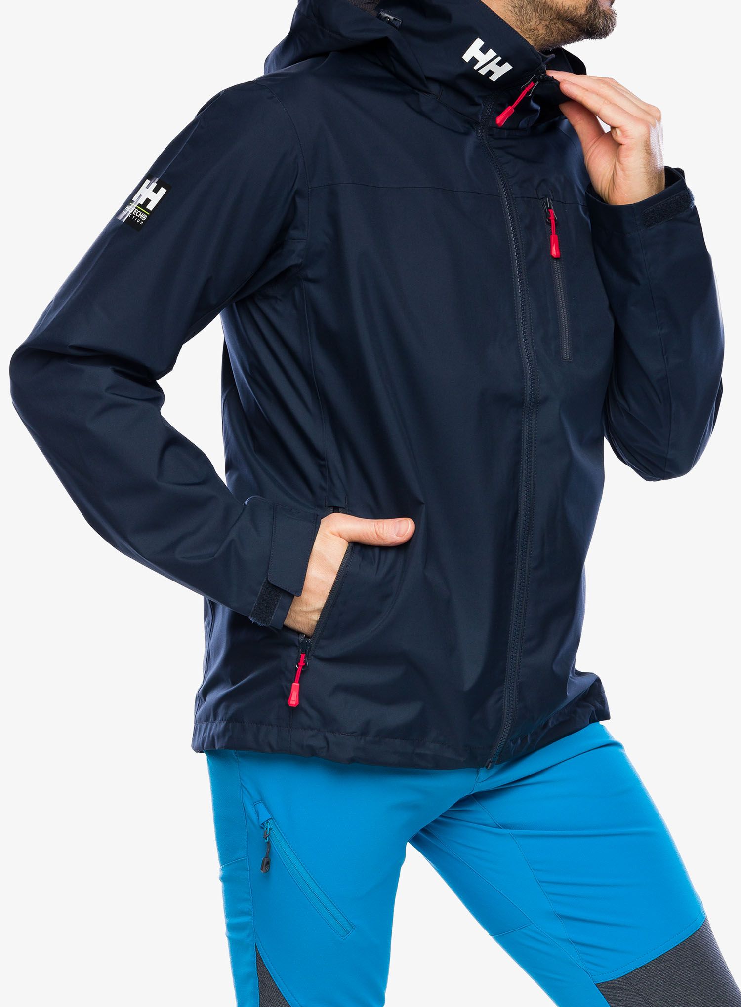 Kišna jakna Helly Hansen Crew Hooded Jacket 2.0 - navy