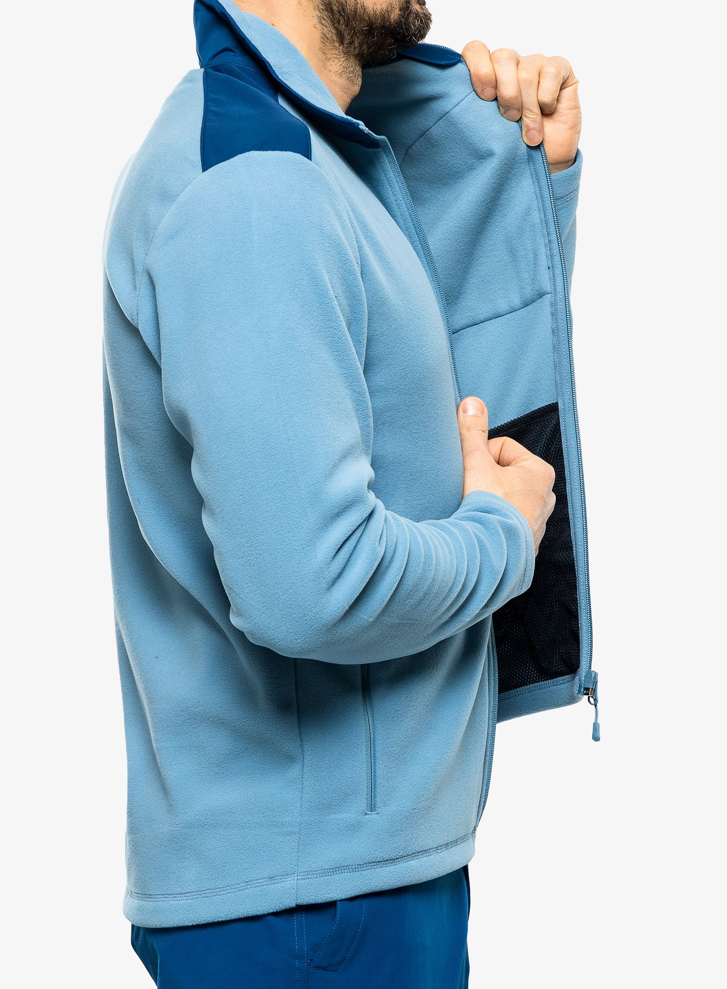 Dukserica na otkopčavanje Helly Hansen Daybreaker Block Jacket - blue fog