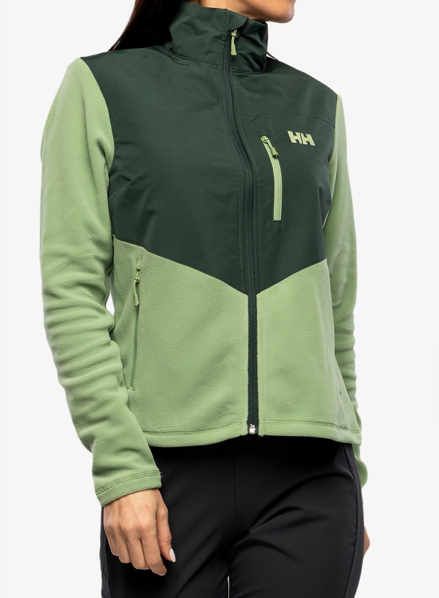 Ženska dukserica na otkopčavanje Helly Hansen Daybreaker Block Jacket - jade 2.0