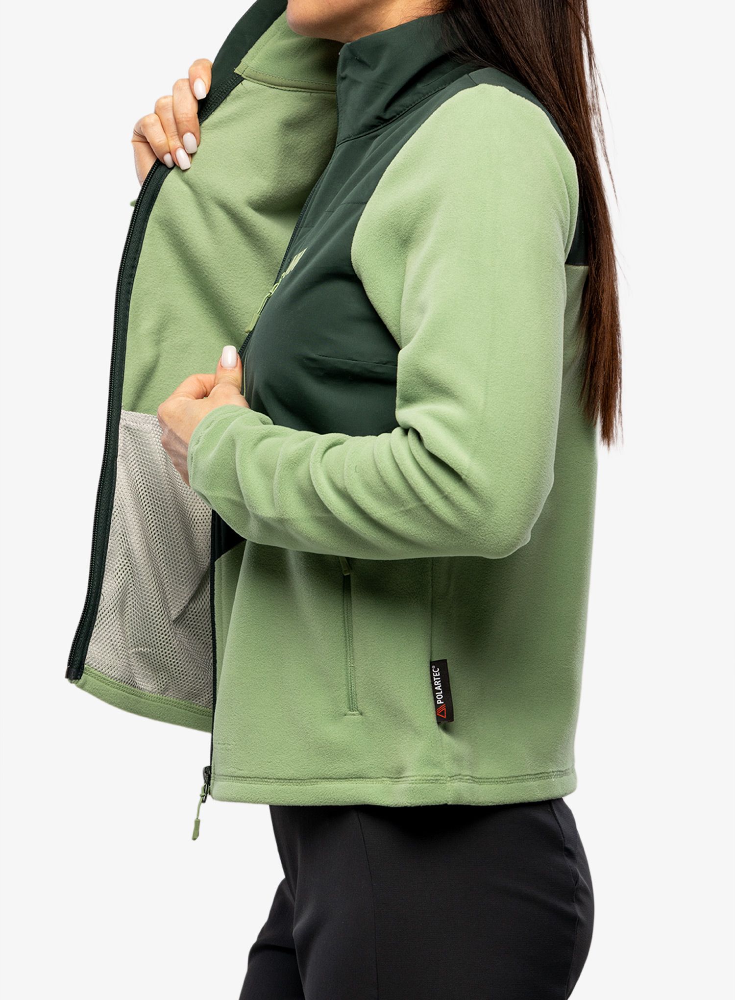 Ženska dukserica na otkopčavanje Helly Hansen Daybreaker Block Jacket - jade 2.0