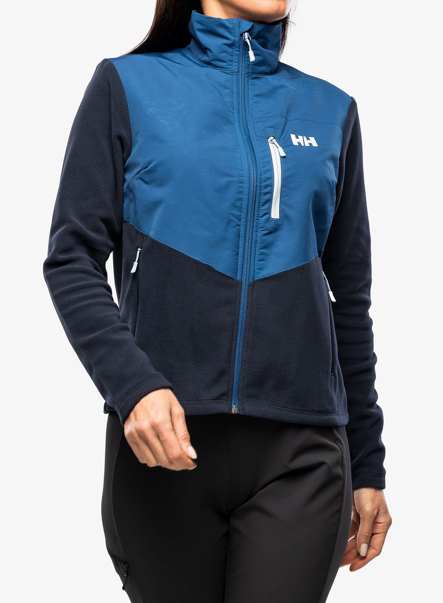 Ženska dukserica od flisa Helly Hansen Daybreaker Block Jacket - navy