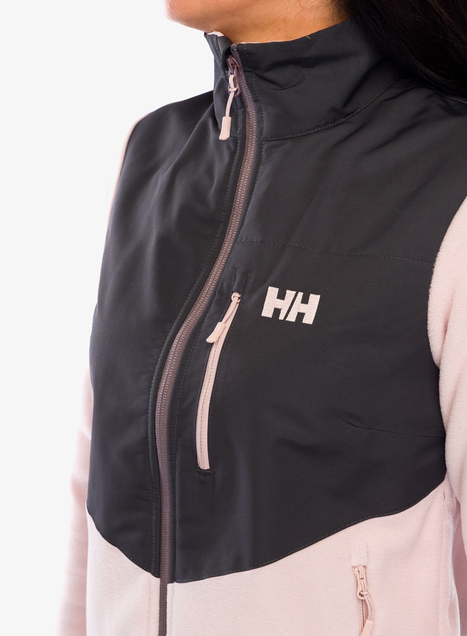 Ženska dukserica od flisa Helly Hansen Daybreaker Block Jacket - pink cloud