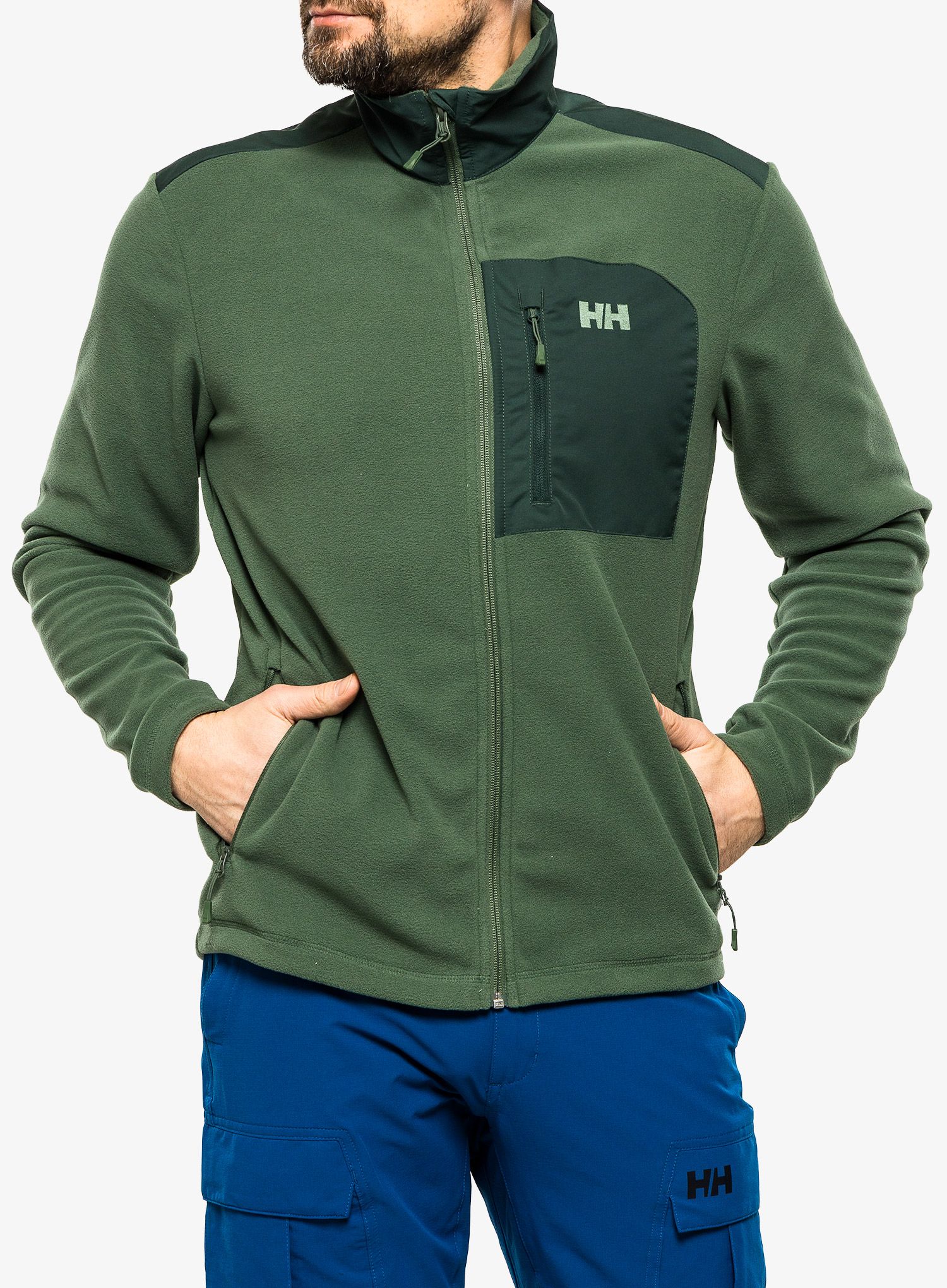 Dukserica na otkopčavanje Helly Hansen Daybreaker Block Jacket - spruce