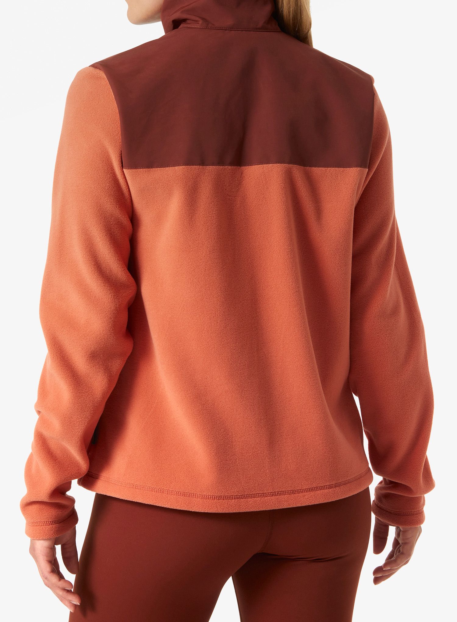 Ženska dukserica od flisa Helly Hansen Daybreaker Block Jacket - terracotta