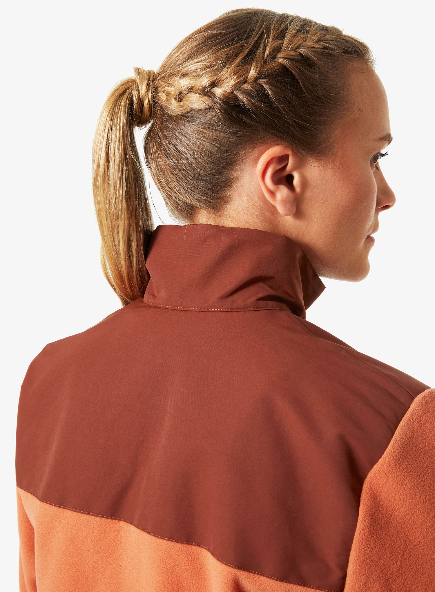 Ženska dukserica od flisa Helly Hansen Daybreaker Block Jacket - terracotta