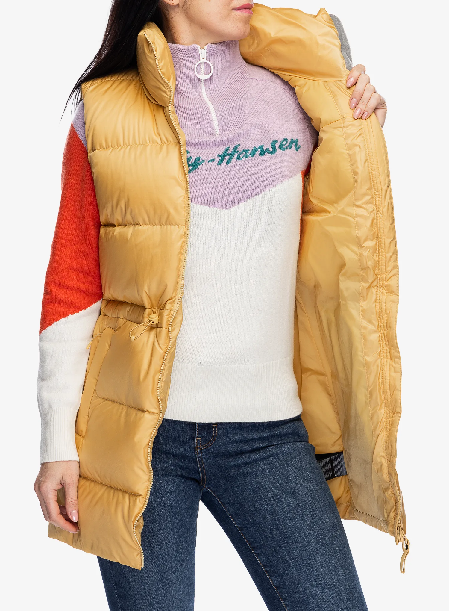 Ženski perjani prsluk Helly Hansen Essence Down Vest - sand