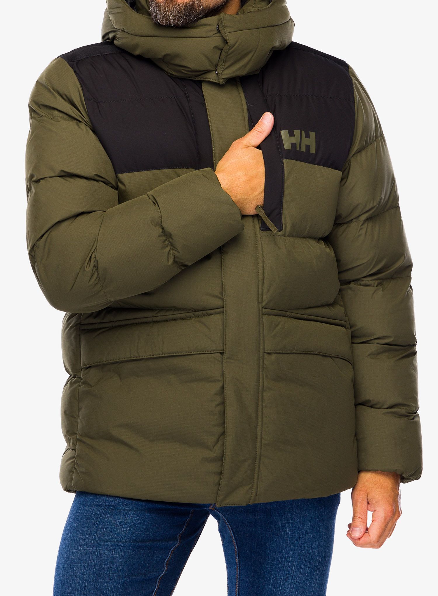 Zimska jakna Helly Hansen Explorer Puffy Jacket - utility green/snow
