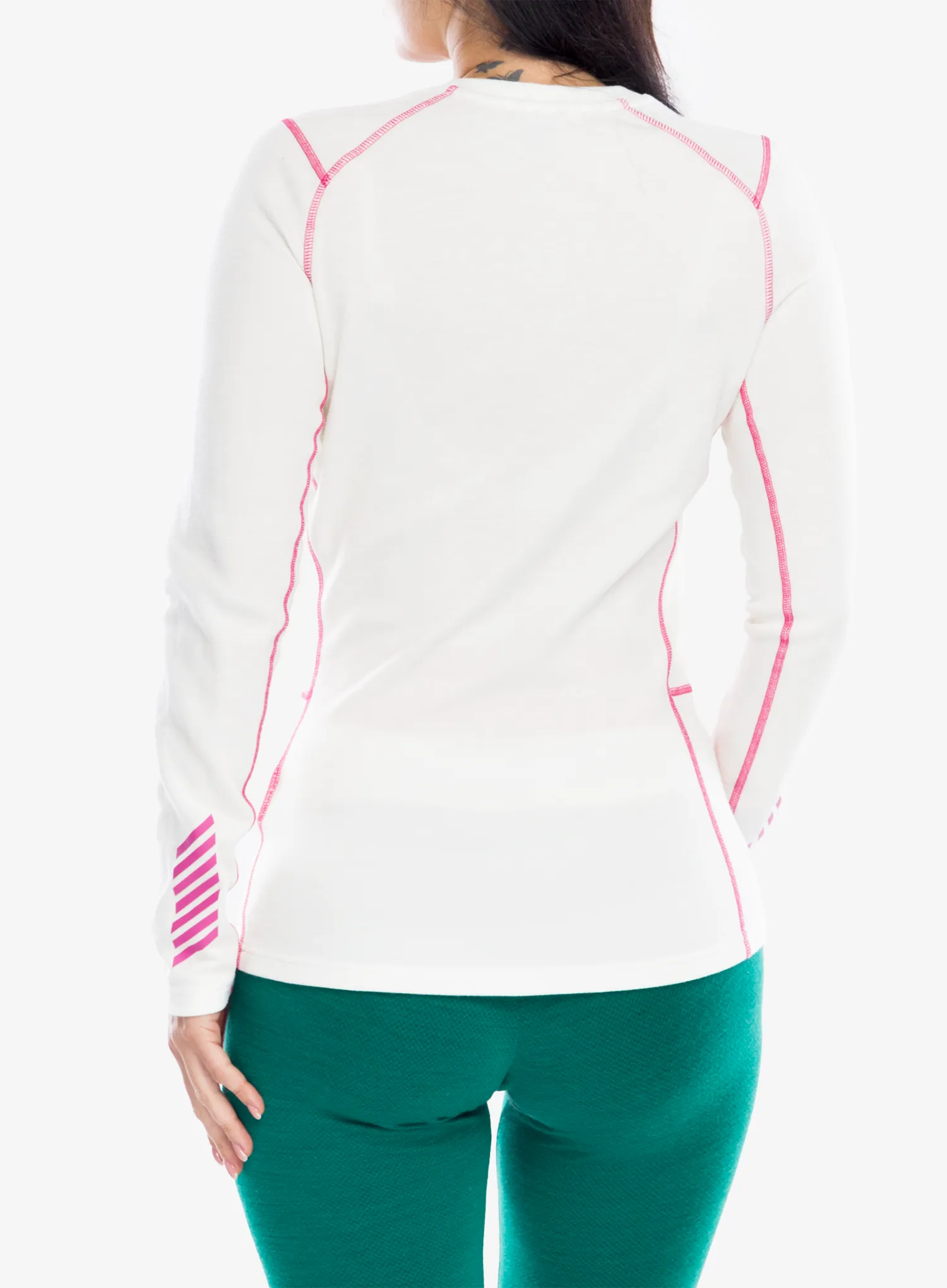 Ženska termoaktivna dukserica Helly Hansen LIFA Merino Midweight Graphic Crew - off white jpb aop