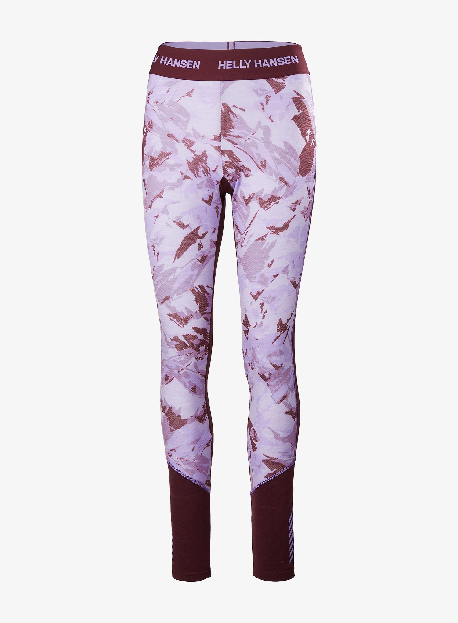 Ženske termo tajice Helly Hansen LIFA Merino Midweight Graphic Pant - hickory/coral almond
