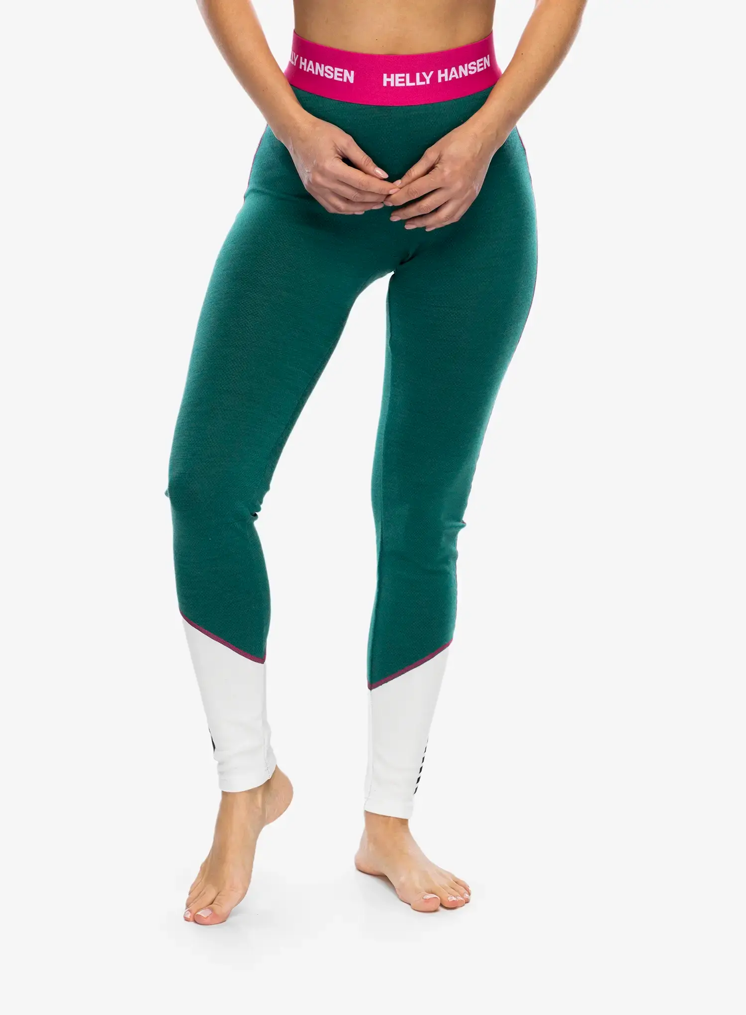 Ženske termo tajice Helly Hansen LIFA Merino Midweight Pant - emerald