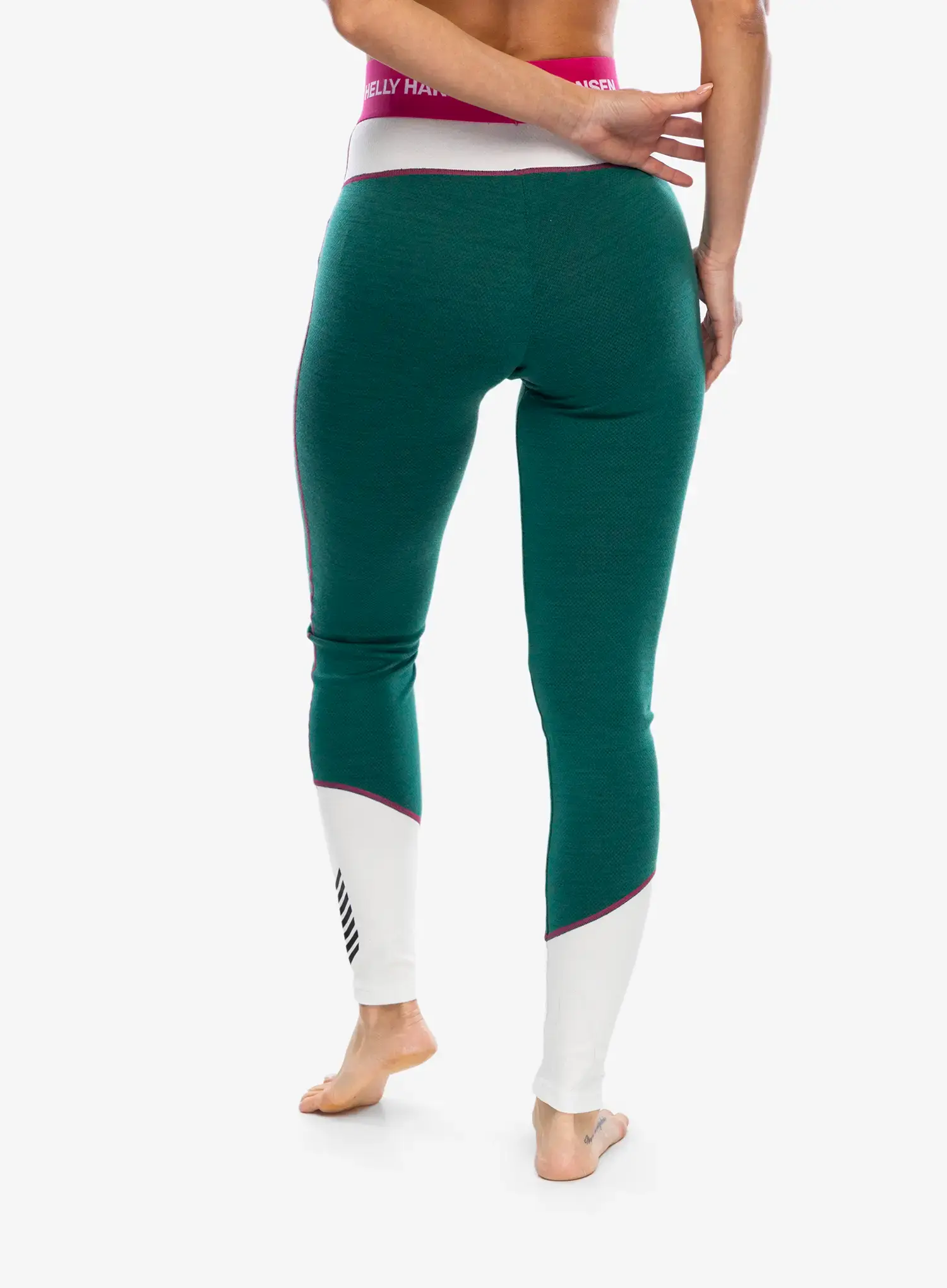 Ženske termo tajice Helly Hansen LIFA Merino Midweight Pant - emerald