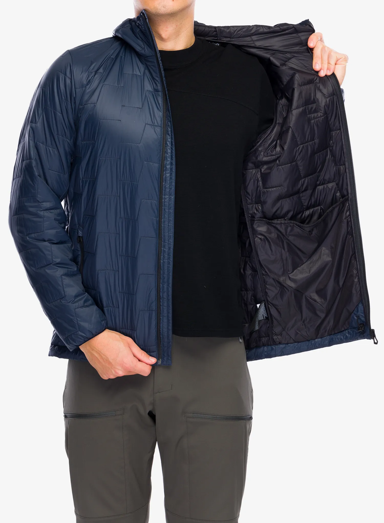 Jakna s postavom Helly Hansen Lifaloft Hooded Insulator Jacket - navy