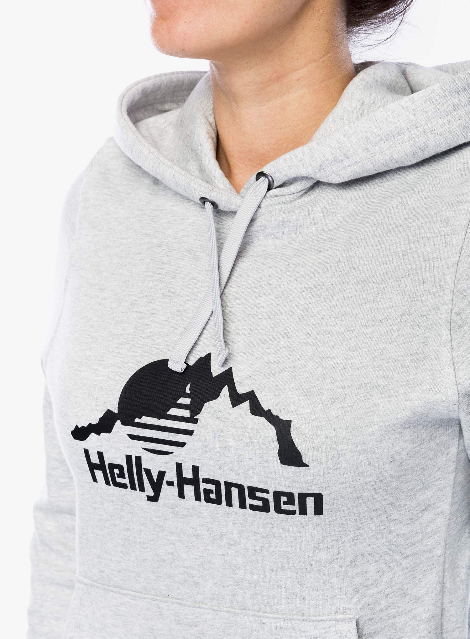 Dukserica s kapuljačom ženska Helly Hansen Nord Graphic Pullover Hoodie - grey melange/grey