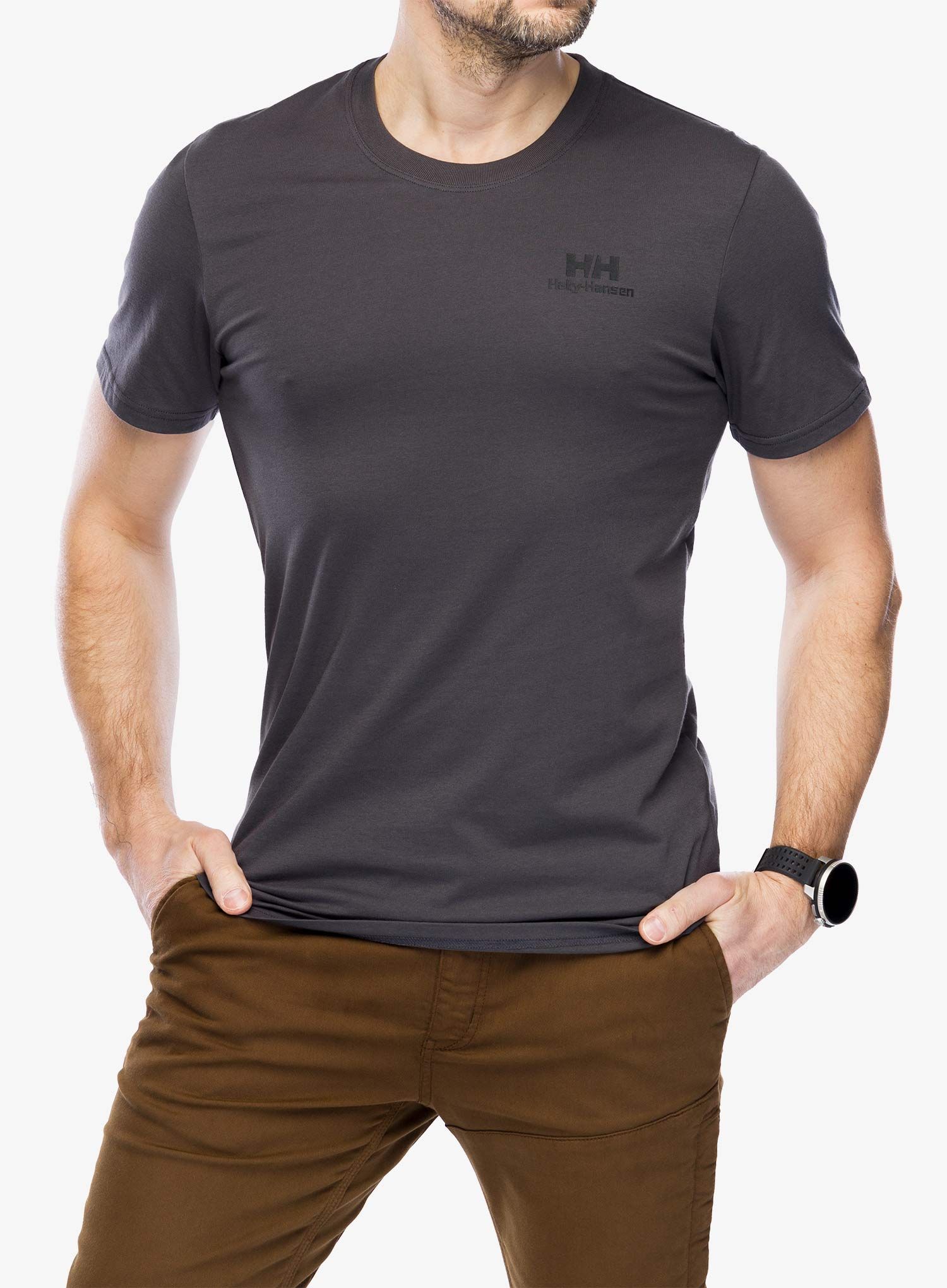 Pamučna majica Helly Hansen Nord Graphic T-Shirt - ebony 2.0