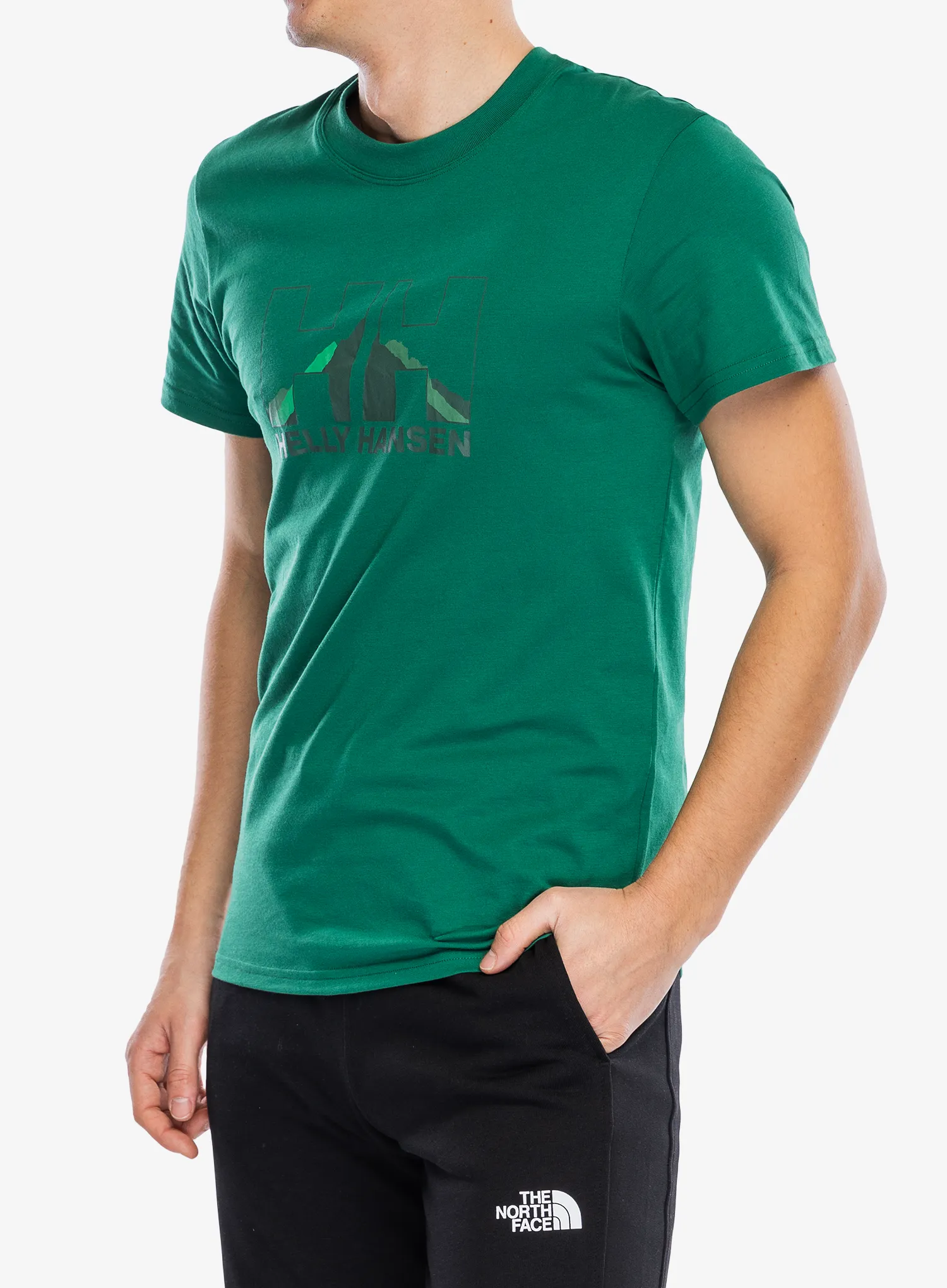Majica s tiskom Helly Hansen Nord Graphic T-Shirt - malachite