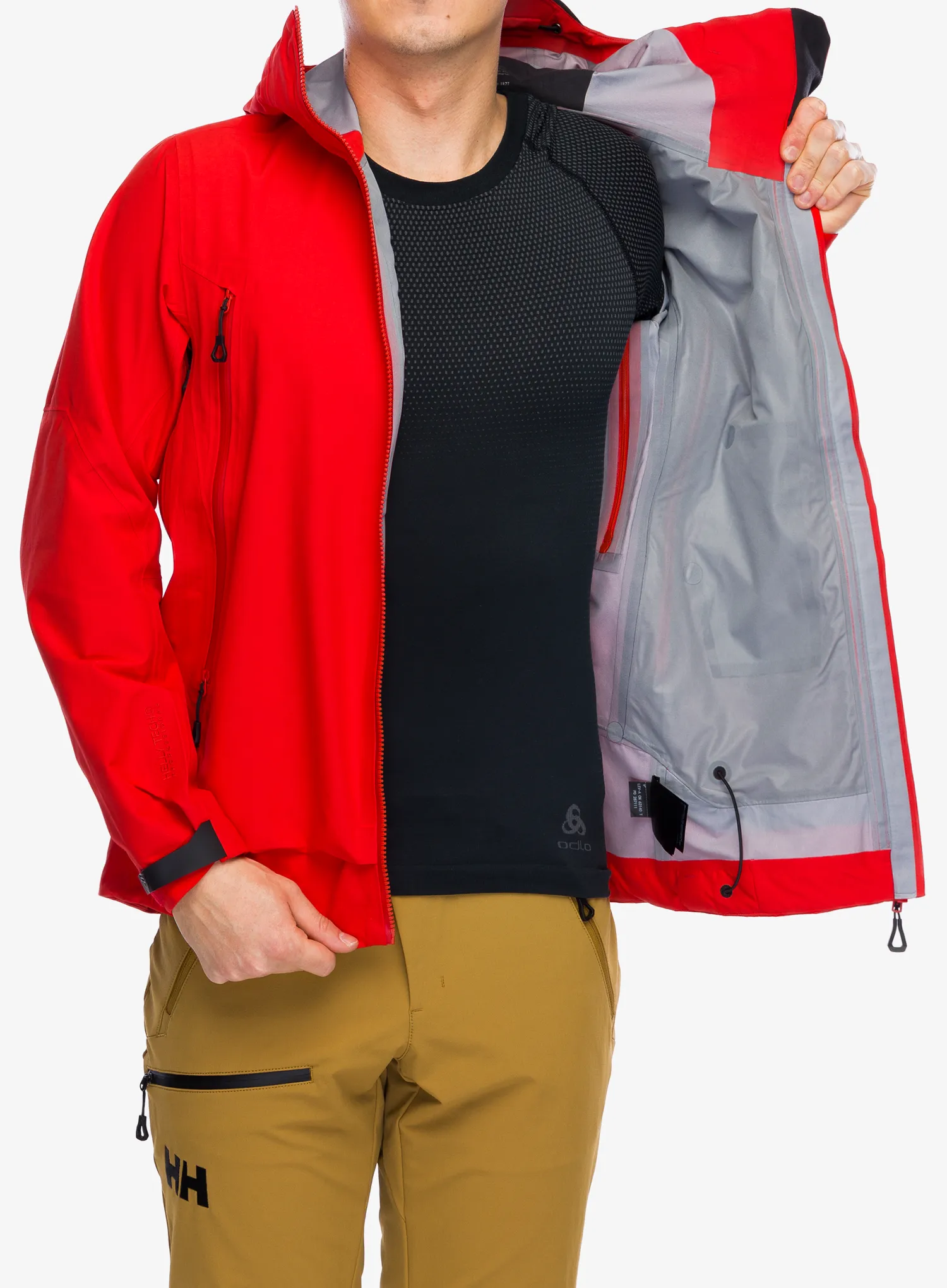 Kišna jakna Helly Hansen Odin 9 Worlds 3.0 Jacket - alert red