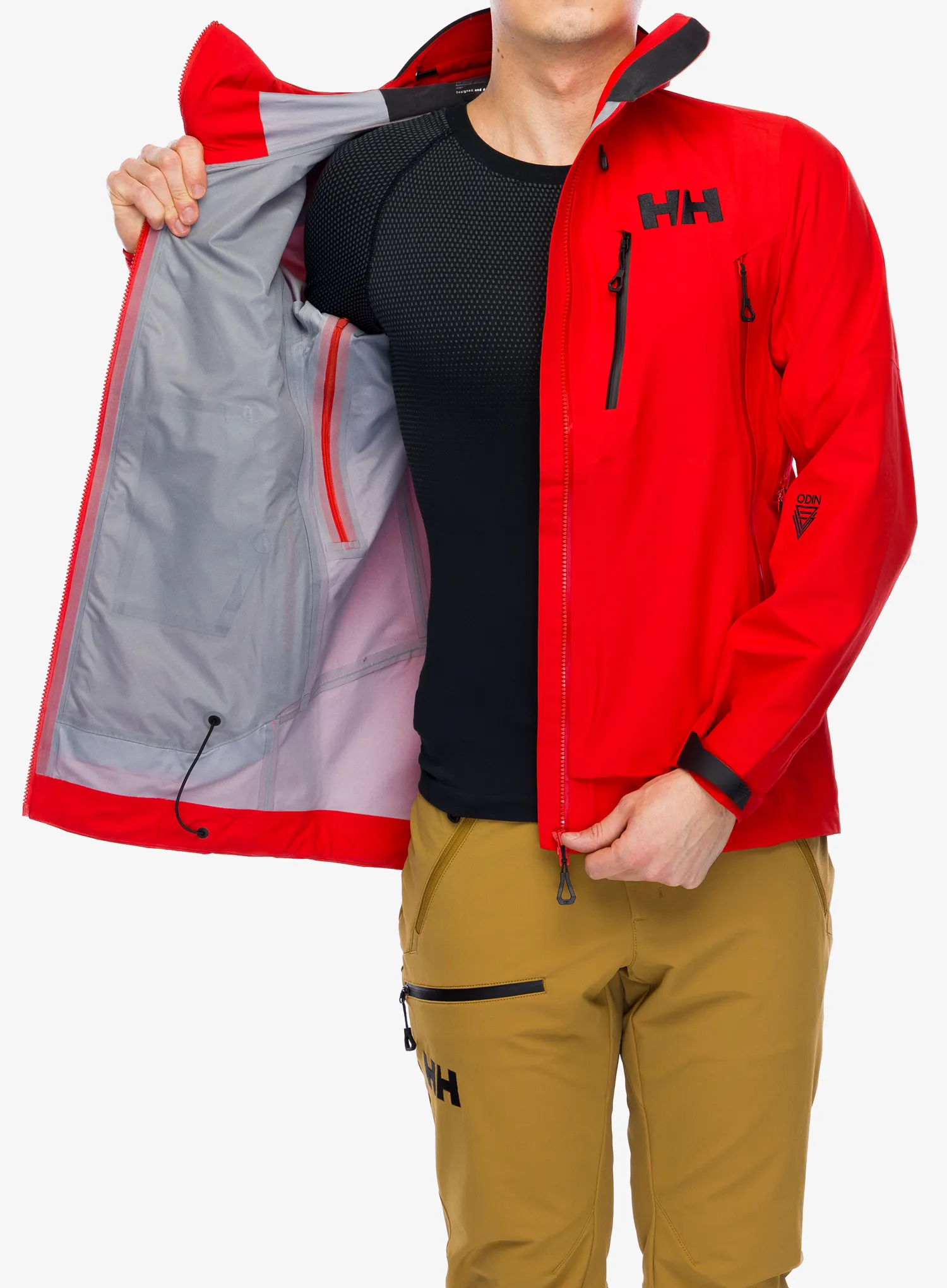 Kišna jakna Helly Hansen Odin 9 Worlds 3.0 Jacket - alert red
