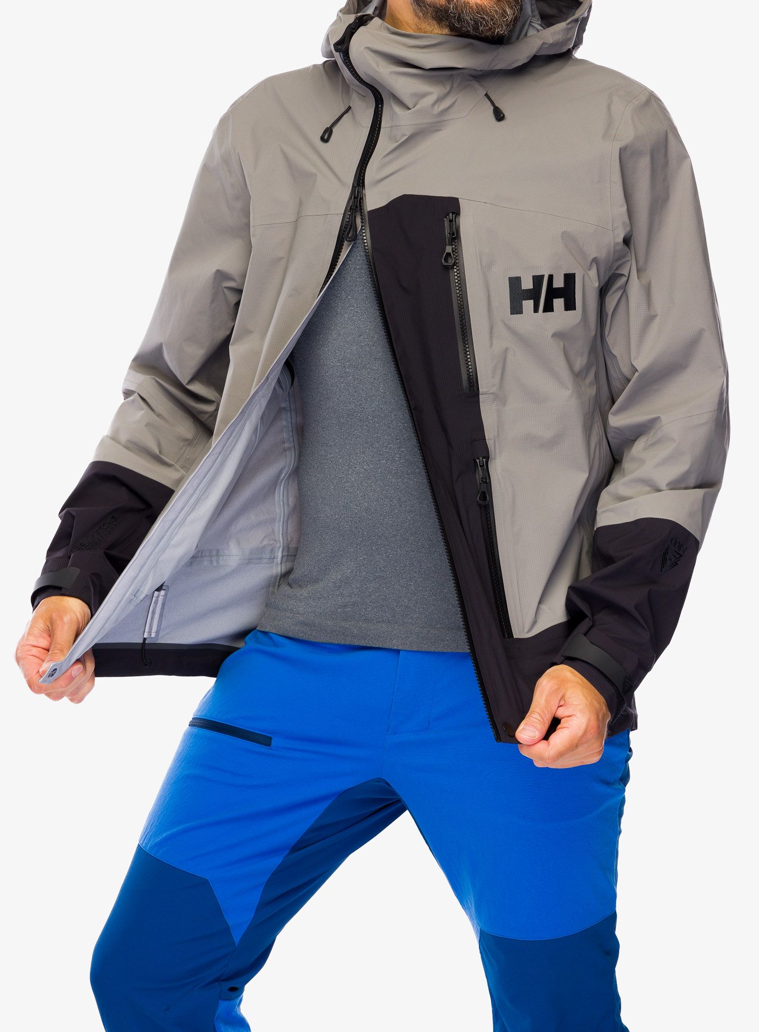 Kišna jakna Helly Hansen Odin BC Infinity Shell Jacket - concrete