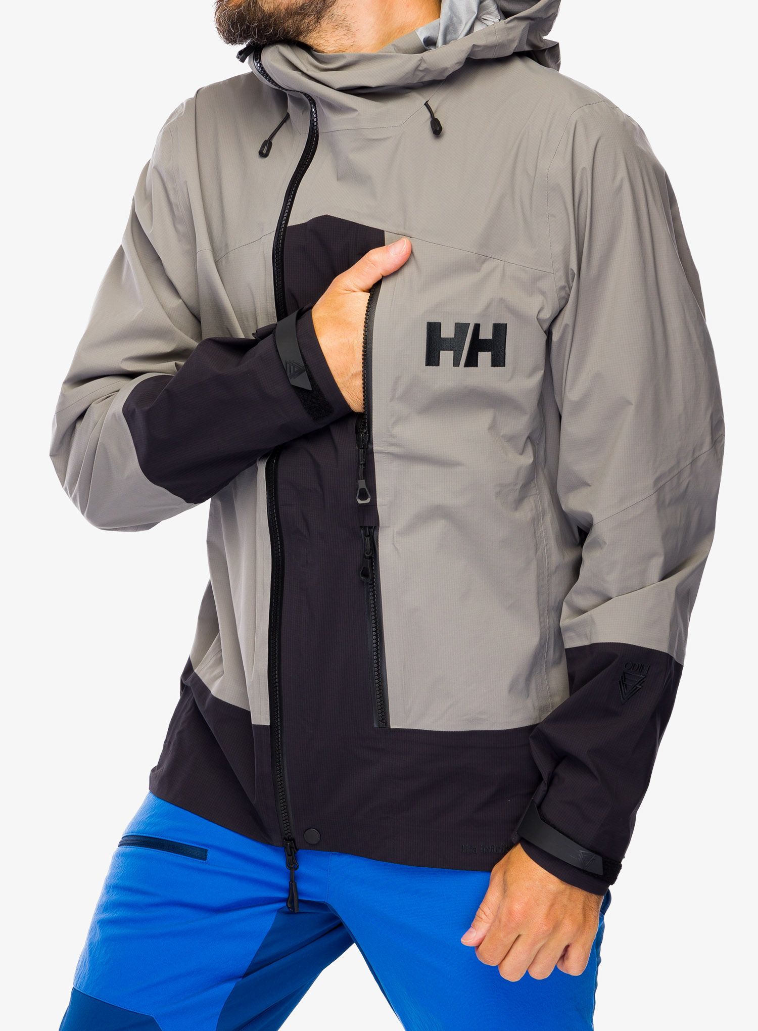 Kišna jakna Helly Hansen Odin BC Infinity Shell Jacket - concrete