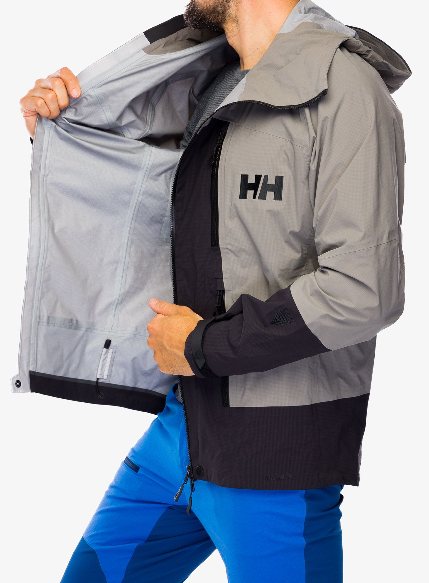 Kišna jakna Helly Hansen Odin BC Infinity Shell Jacket - concrete