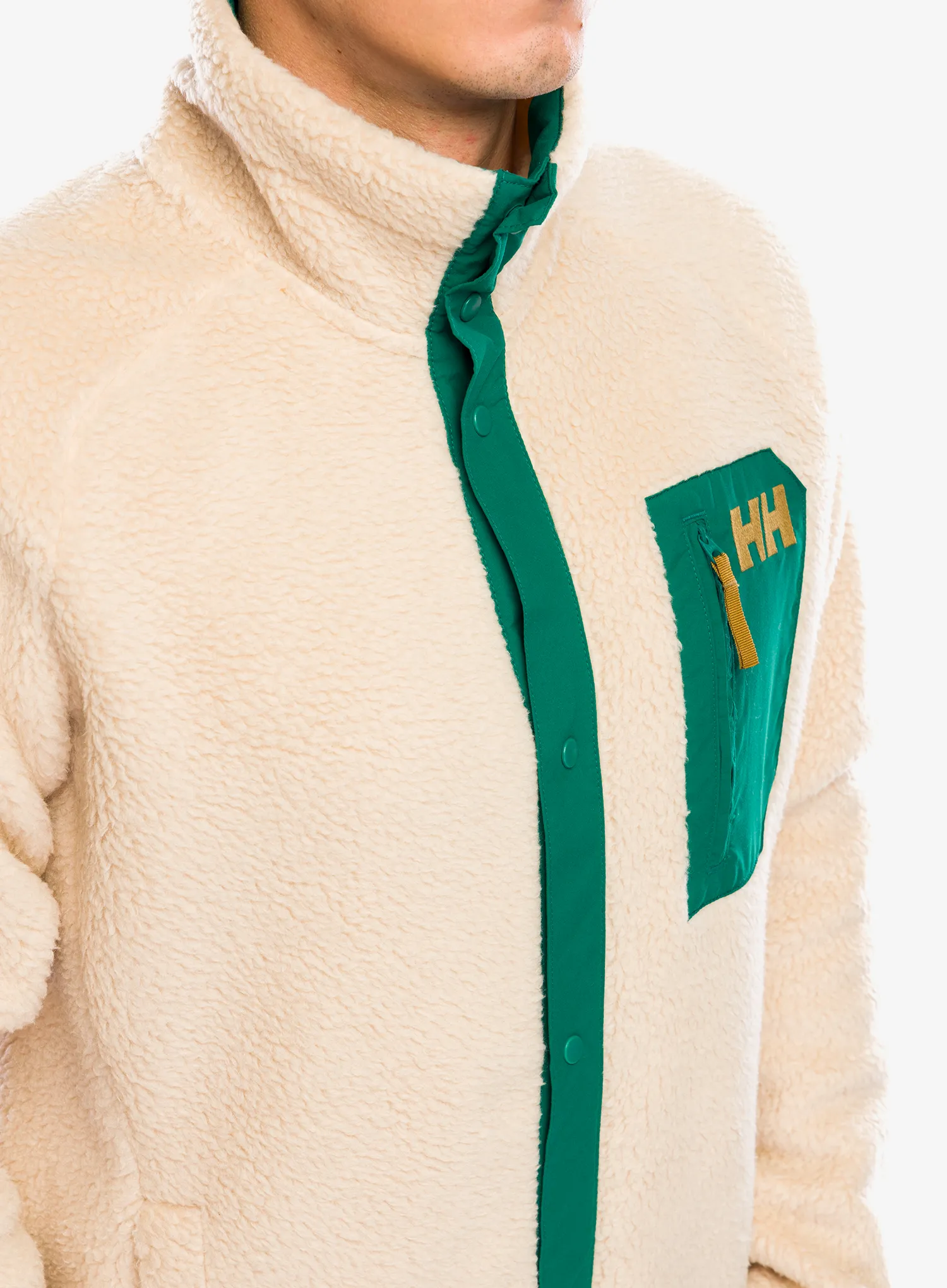 Jakna od flisa Helly Hansen Panorama Pile Snap - oatmeal