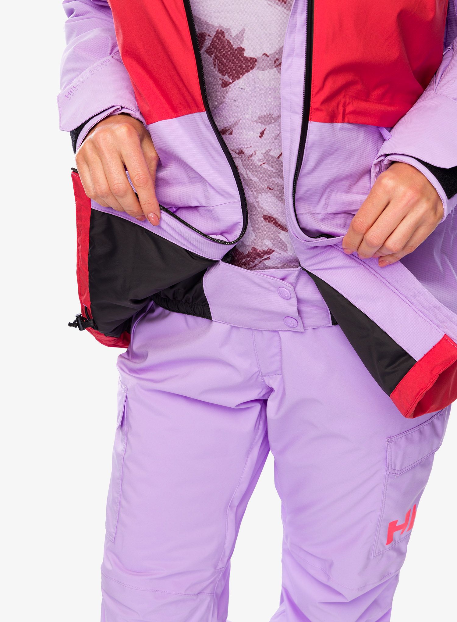 Ženska skijaška jakna Helly Hansen Powchaser 2.0 Jacket - heather