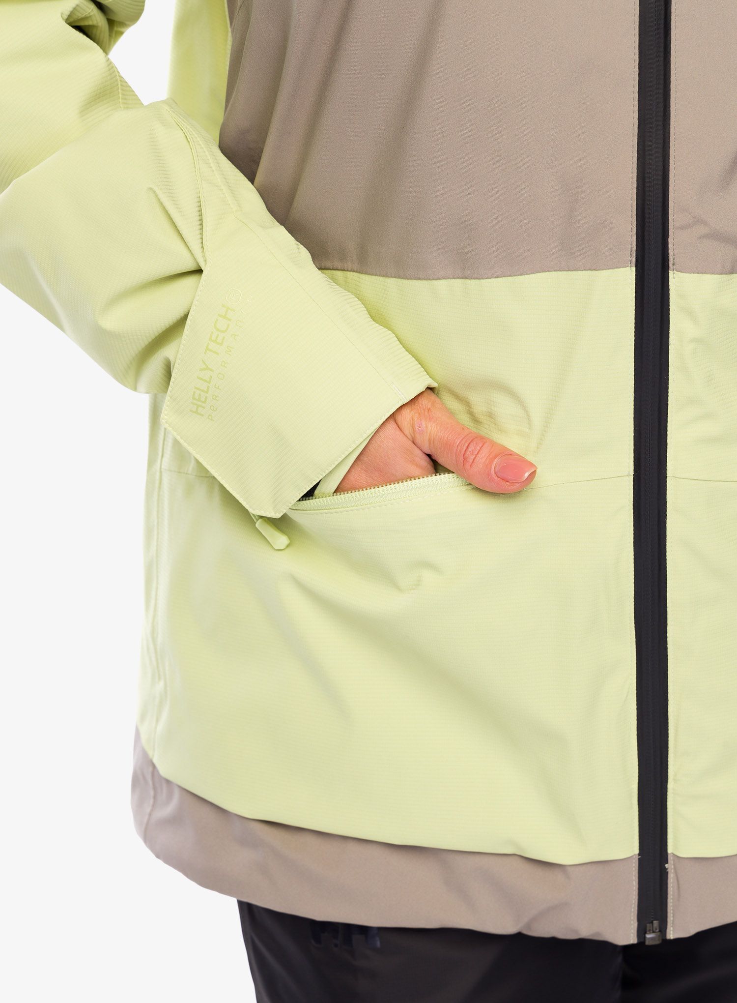 Ženska skijaška jakna Helly Hansen Powchaser 2.0 Jacket - iced matcha