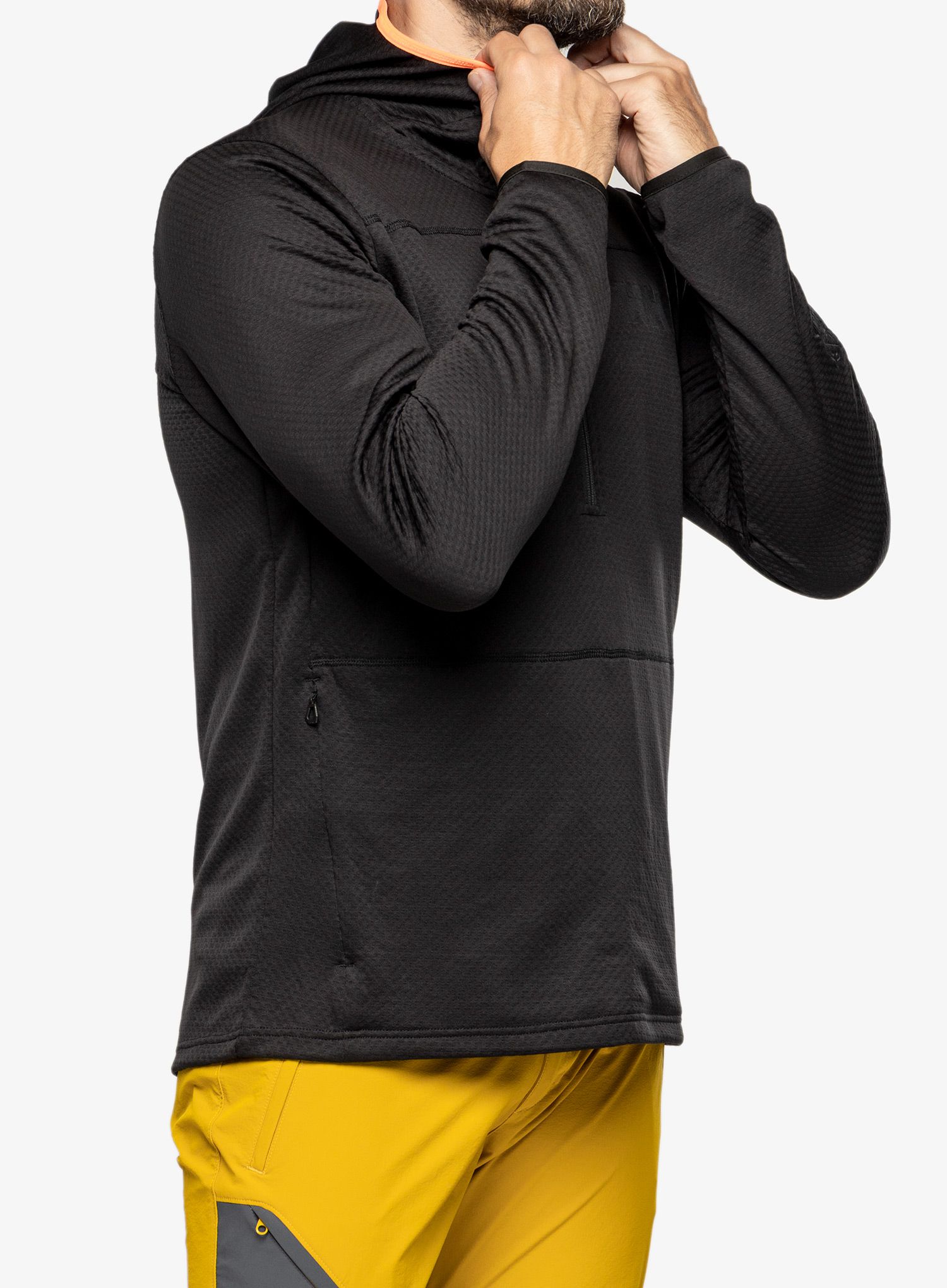 Dukserica s 1/2 patentnim zatvaračem Helly Hansen Powdreamer Midlayer - black