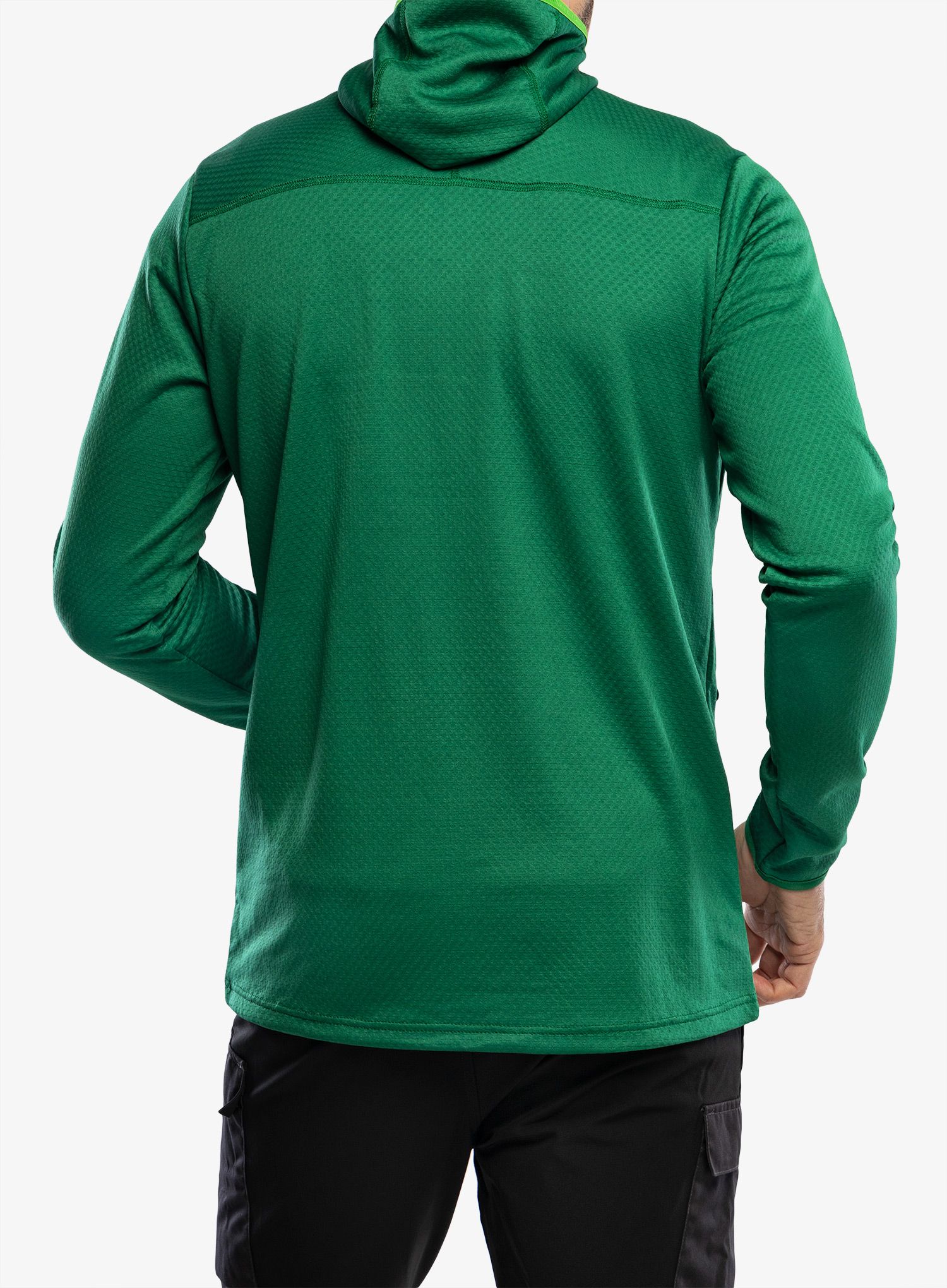 Majica s kapuljačom Helly Hansen Powdreamer Midlayer - malachite