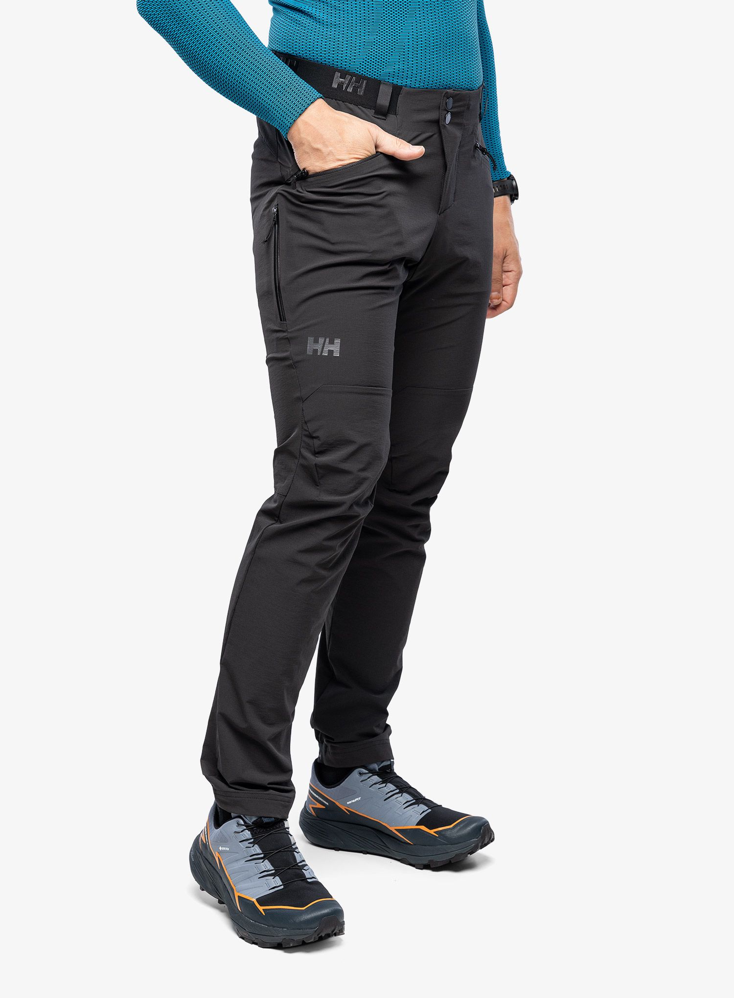 Hlače Helly Hansen Rask Light Softshell Pant - black