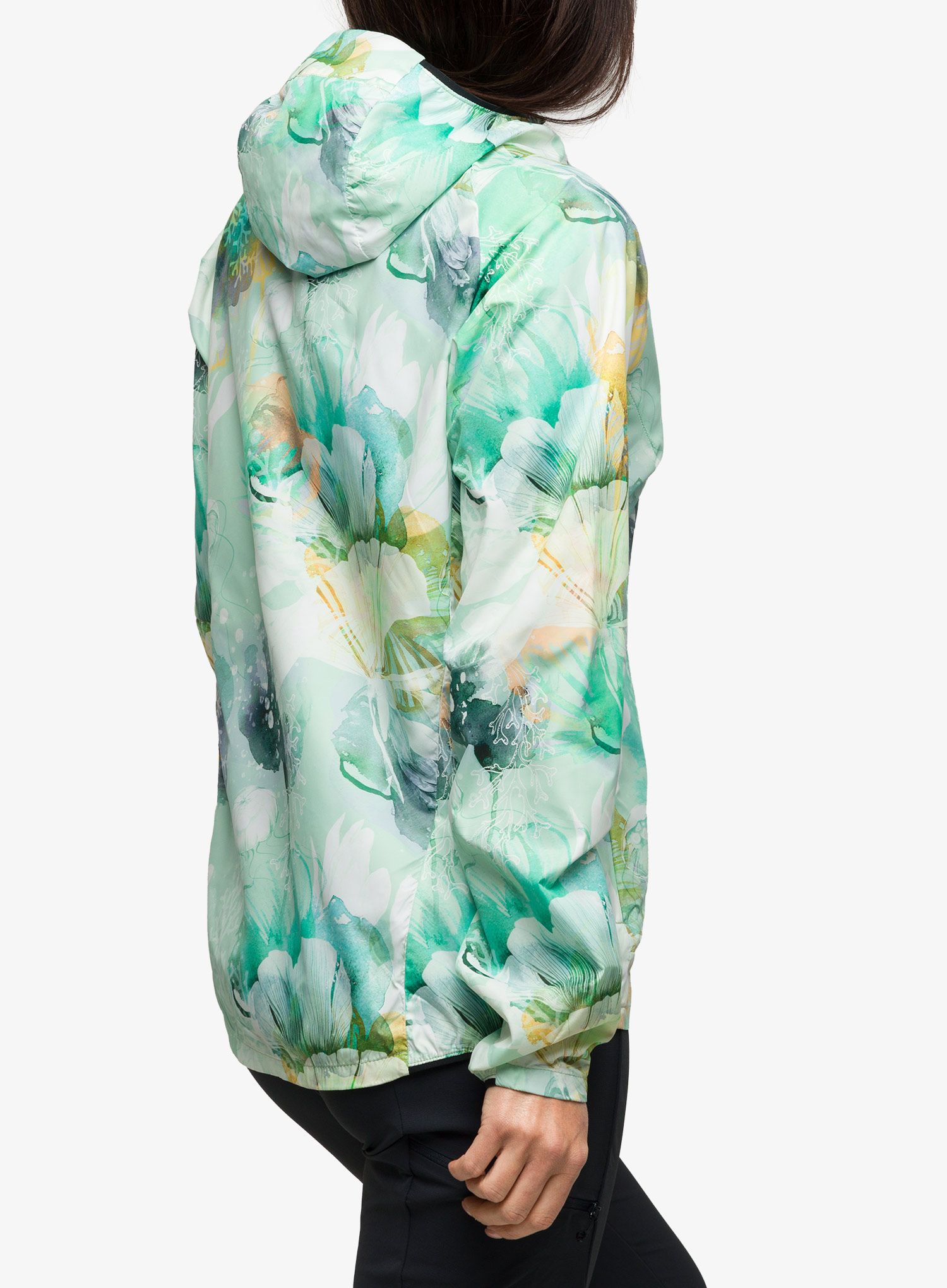 Ženska vjetrovka Helly Hansen Roam Print Wind Jacket - jade esra