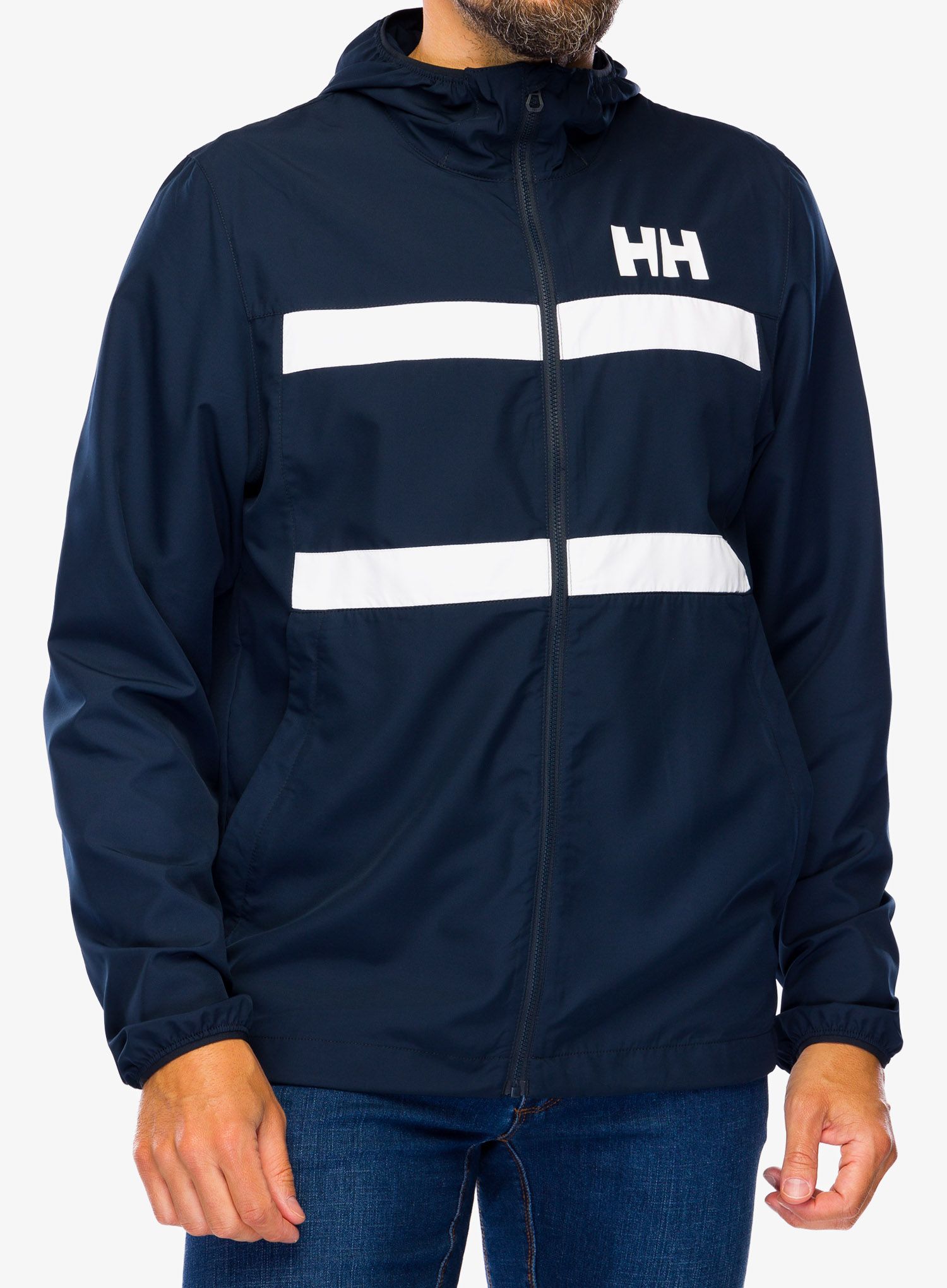 Jakna Helly Hansen Salt Striped Windbreaker Jacket - navy