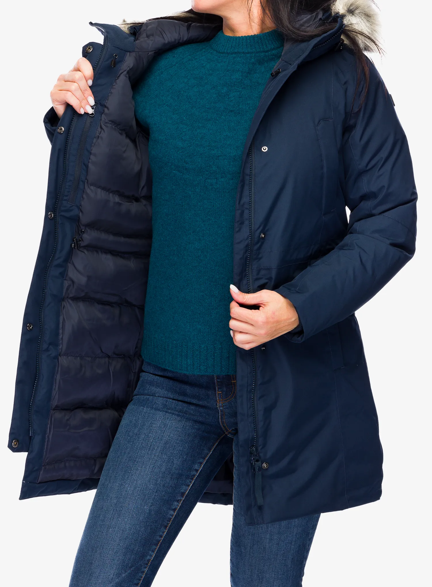 Ženski kaput Helly Hansen Senja Parka - navy