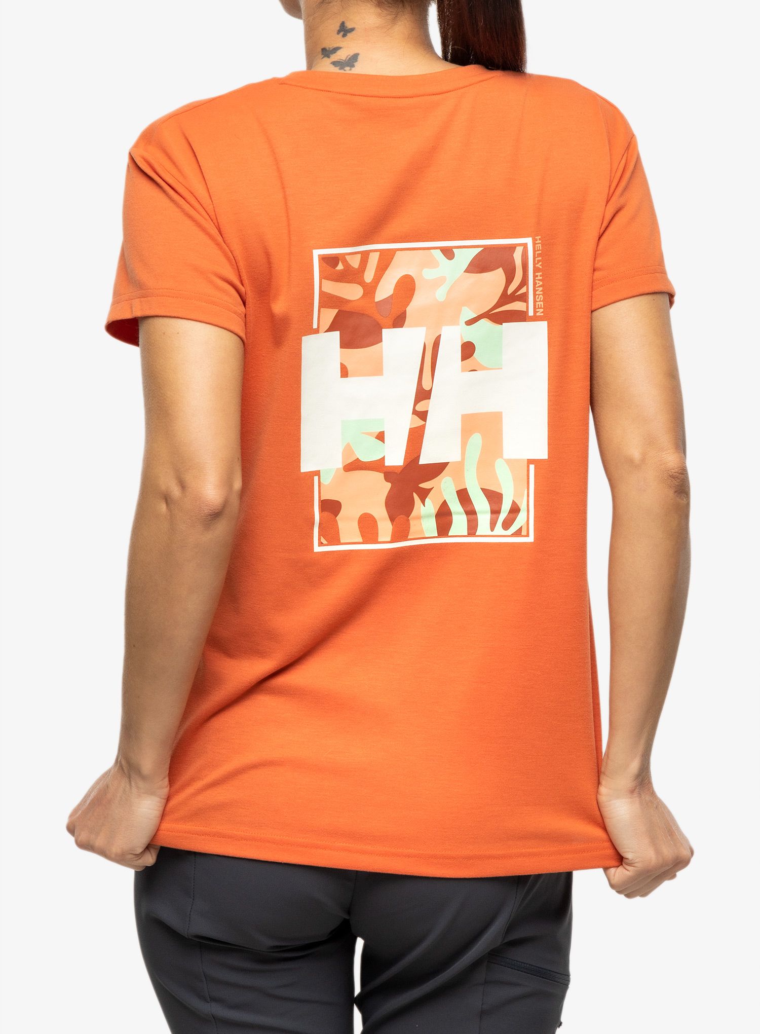 Ženska majica Helly Hansen Skog Recycled Graph - terracotta