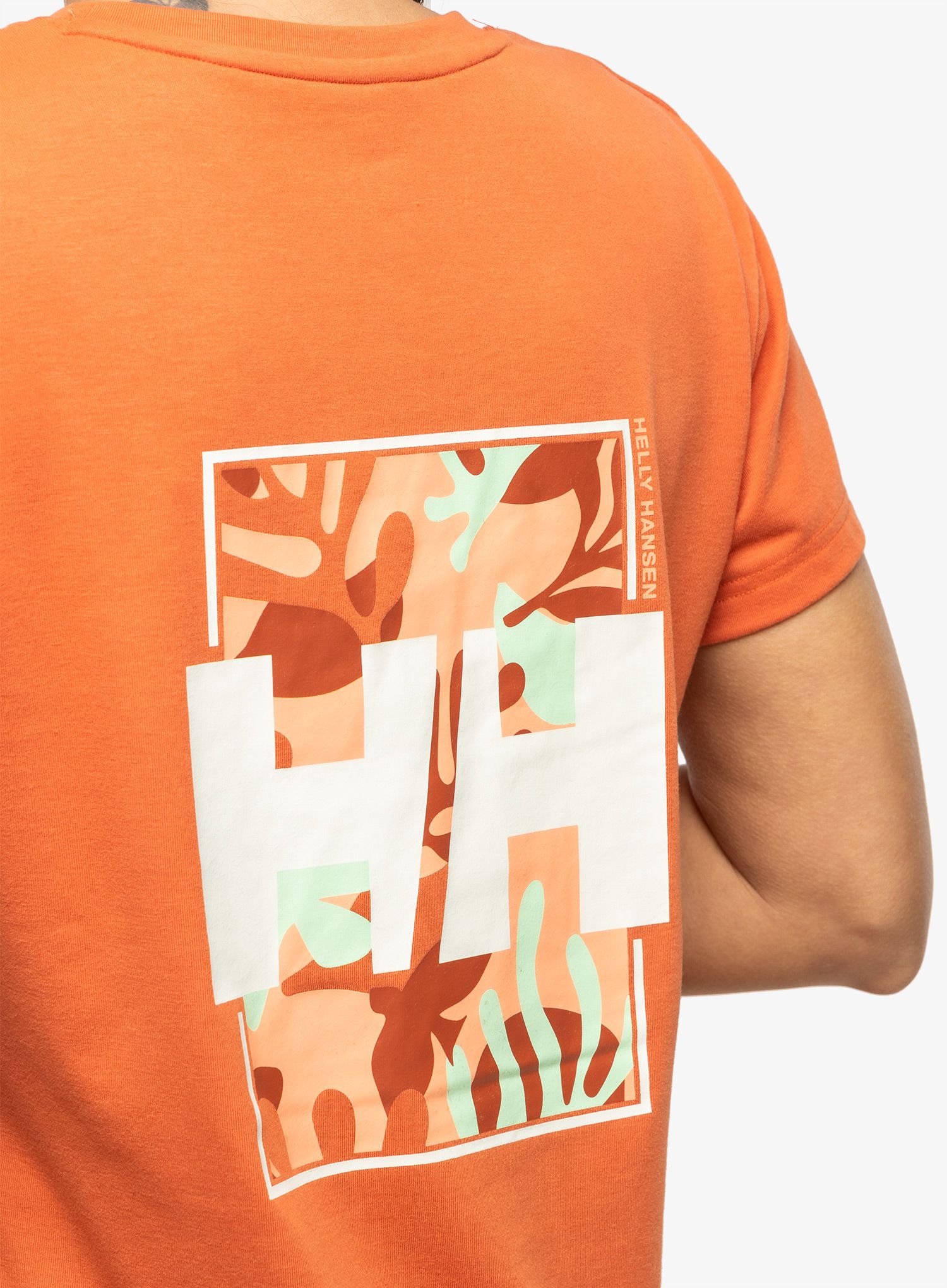 Ženska majica Helly Hansen Skog Recycled Graph - terracotta