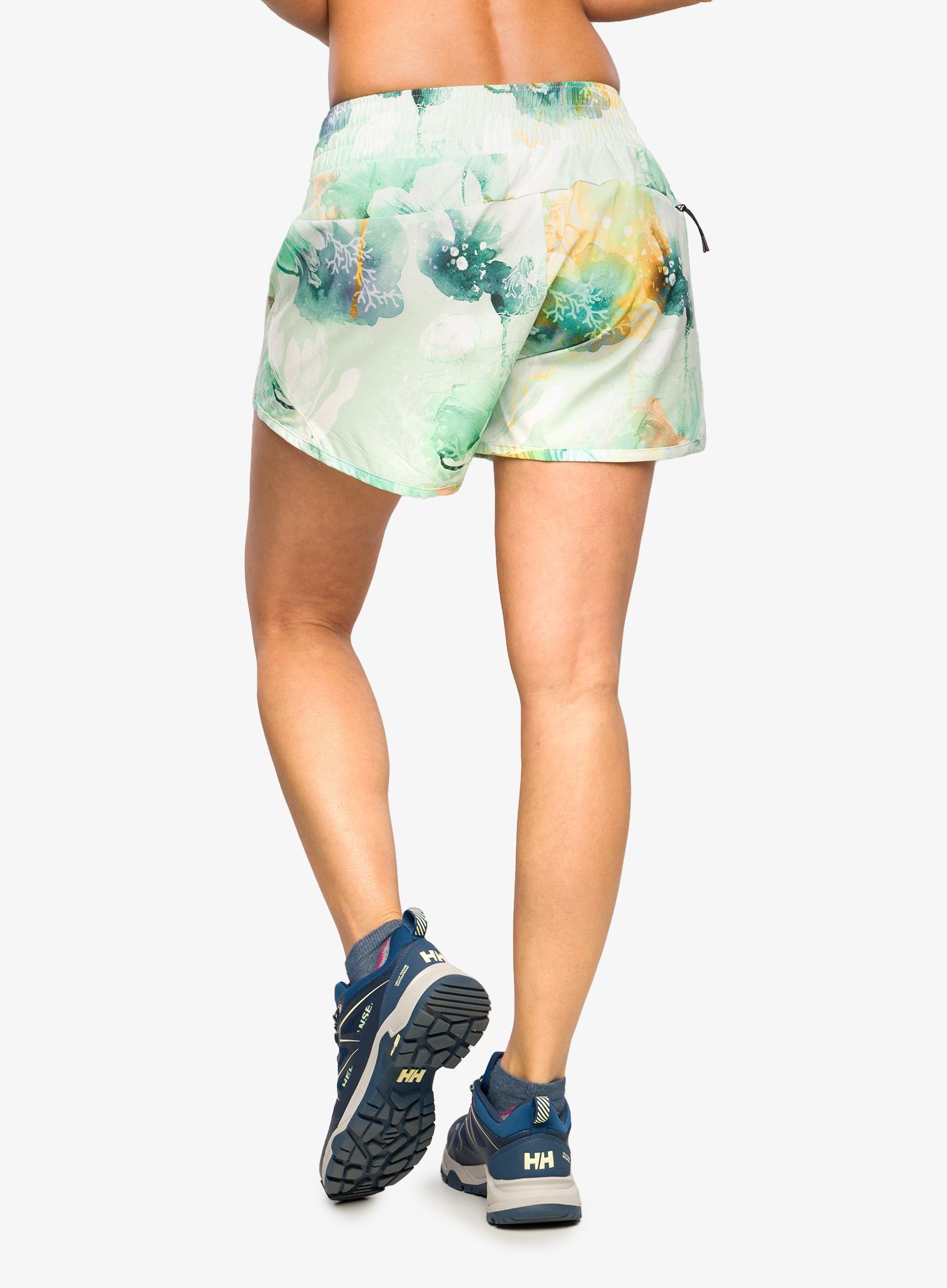 Ženske planinarske kratke hlače Helly Hansen Tech Trail Print Shorts - jade esra