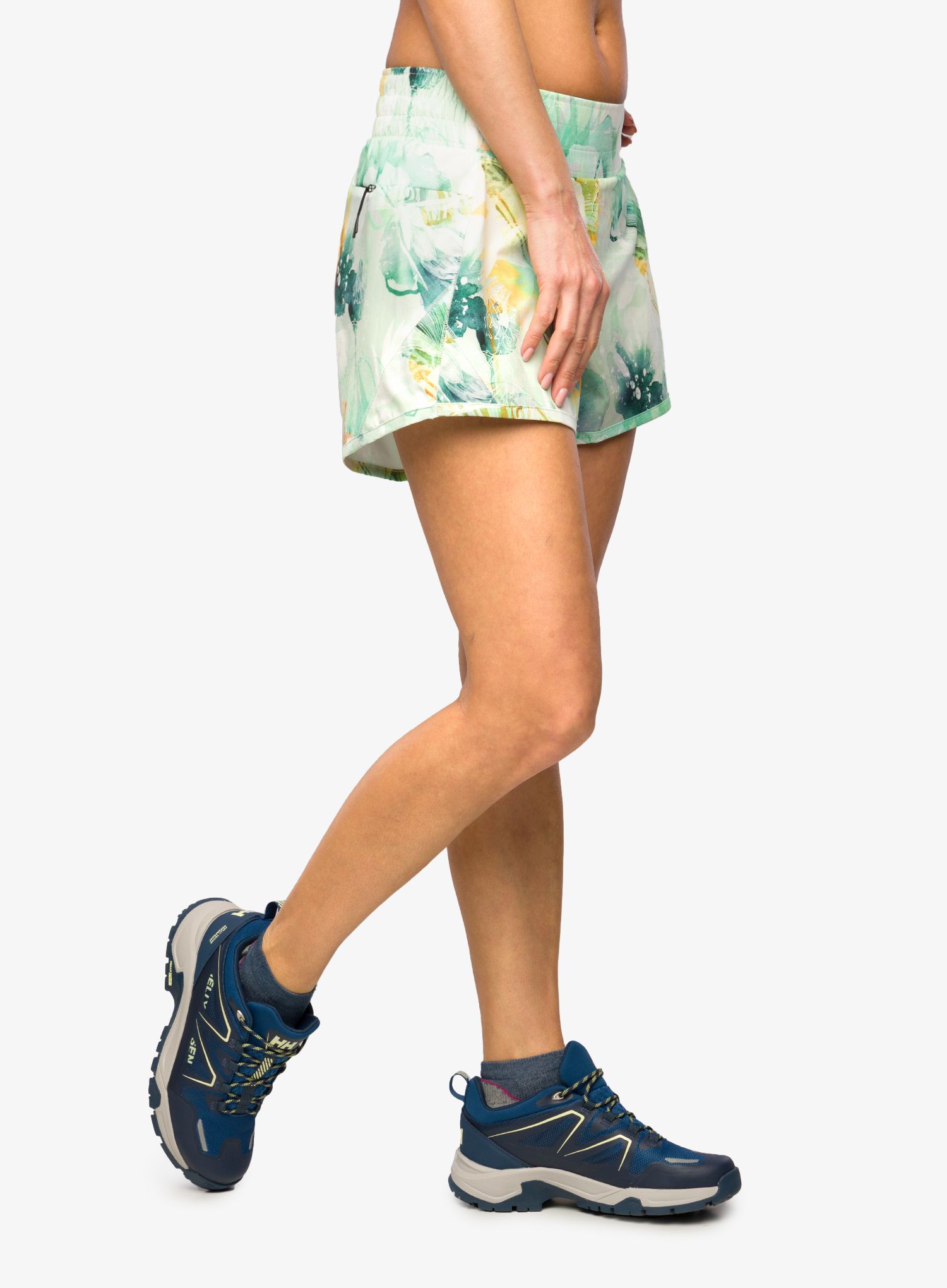 Ženske planinarske kratke hlače Helly Hansen Tech Trail Print Shorts - jade esra