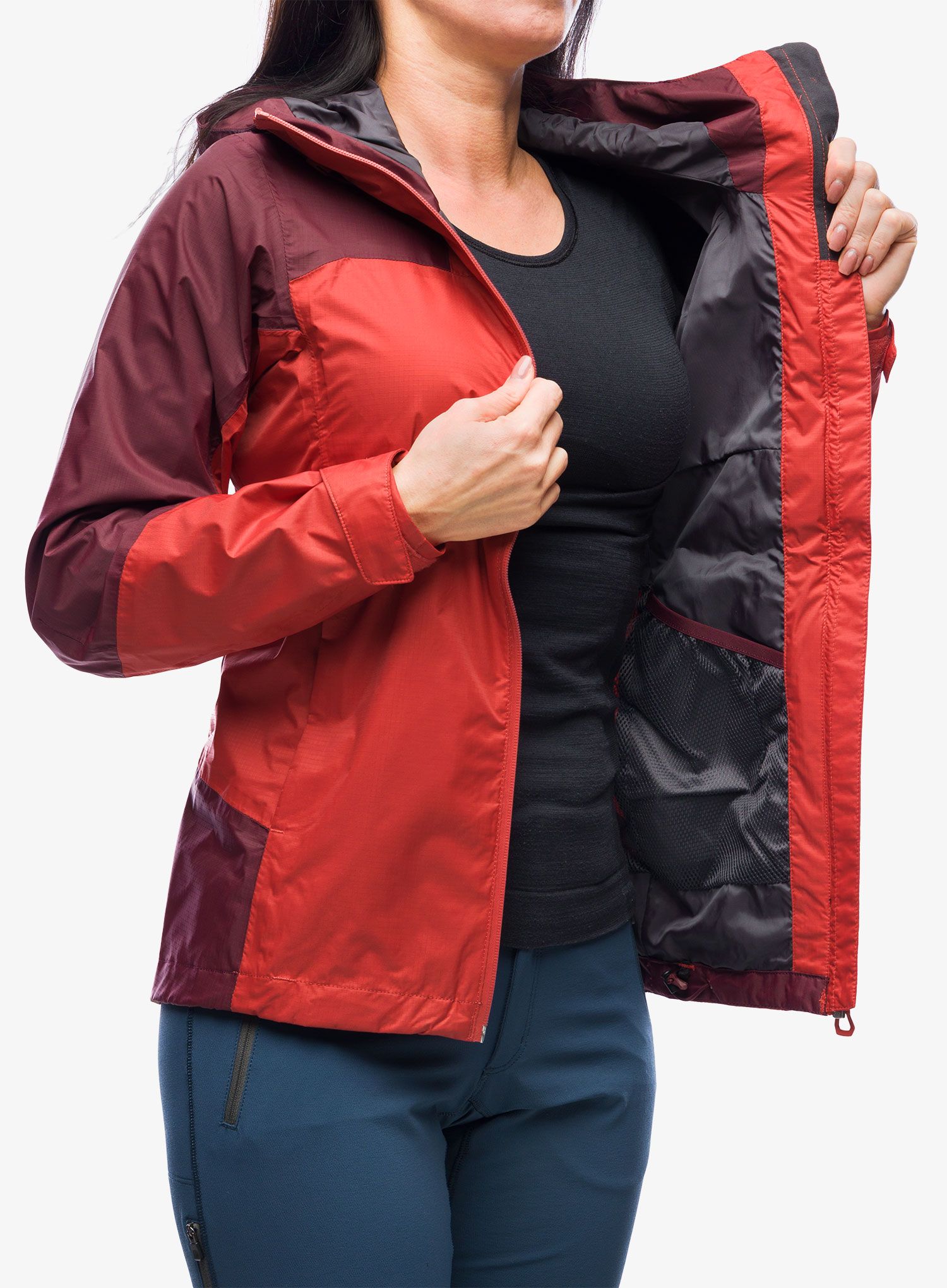 Ženska kišna jakna Helly Hansen Verglas 2L Shell Jacket - poppy red/hickory