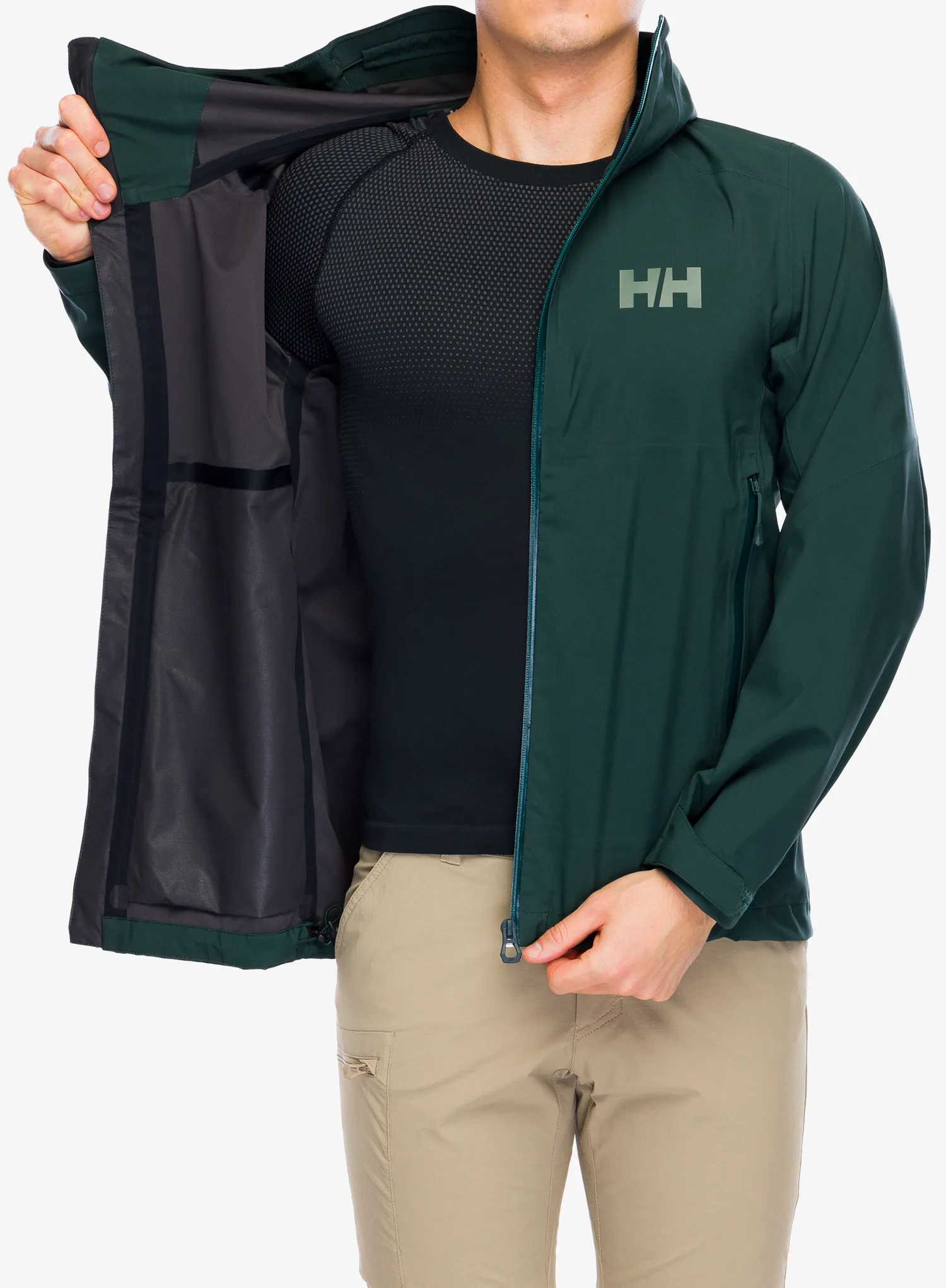 Kišna jakna Helly Hansen Verglas 3L Shell Jacket - darkest spruce