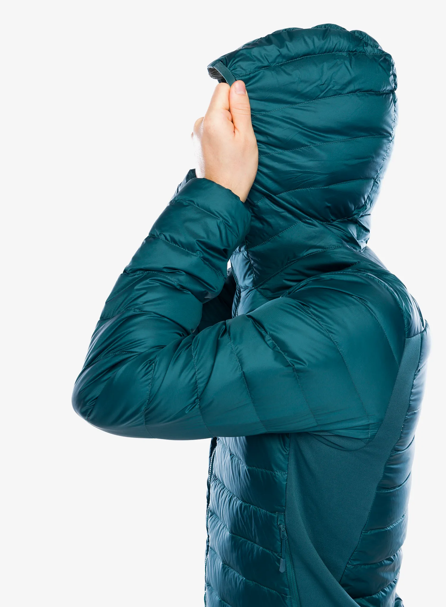Pernata jakna Helly Hansen Verglas Down Hybrid Hood 2.0 - dark creek