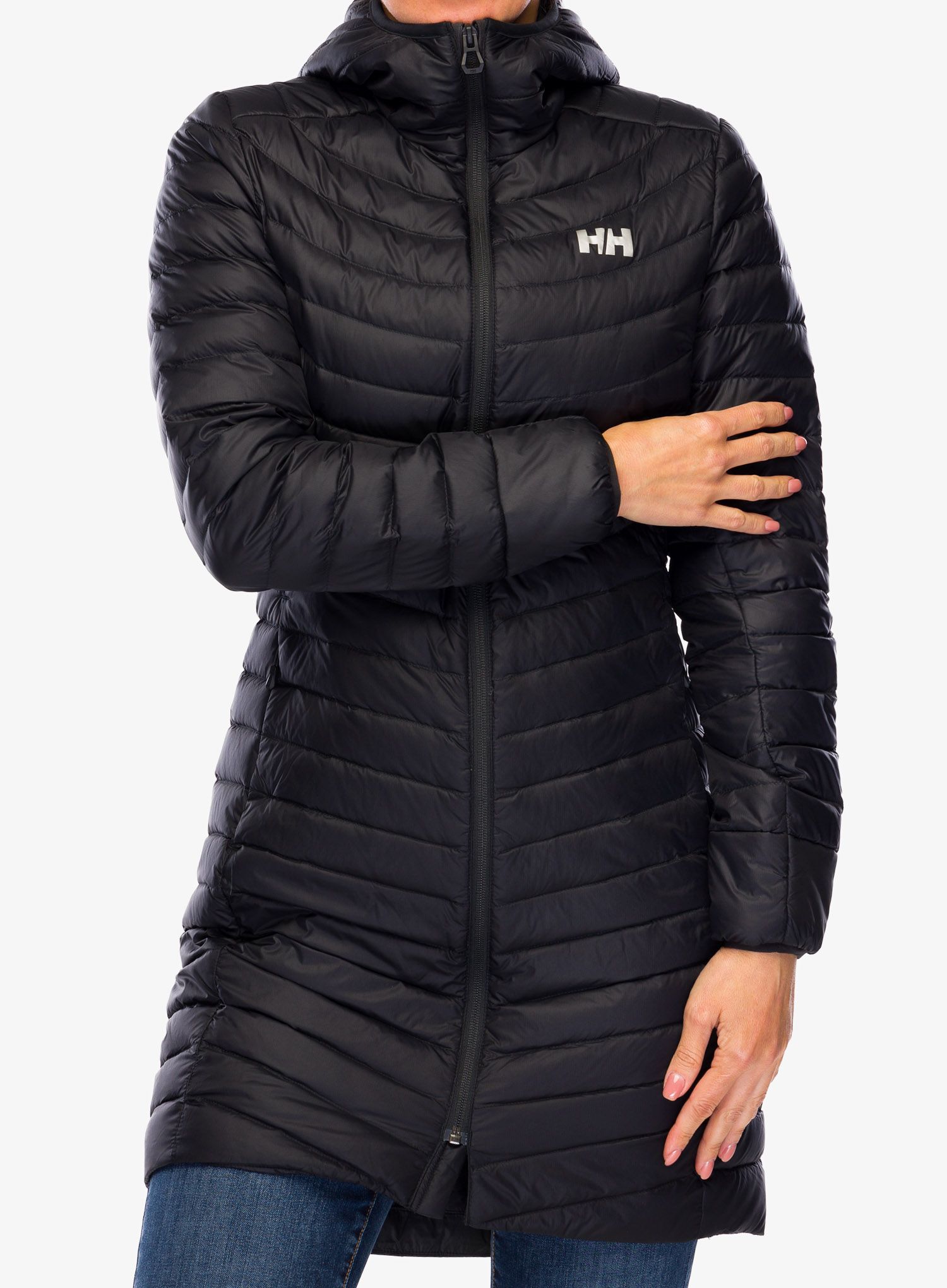 Ženski kaput Helly Hansen Verglas Long Down Insulator Jacket - black