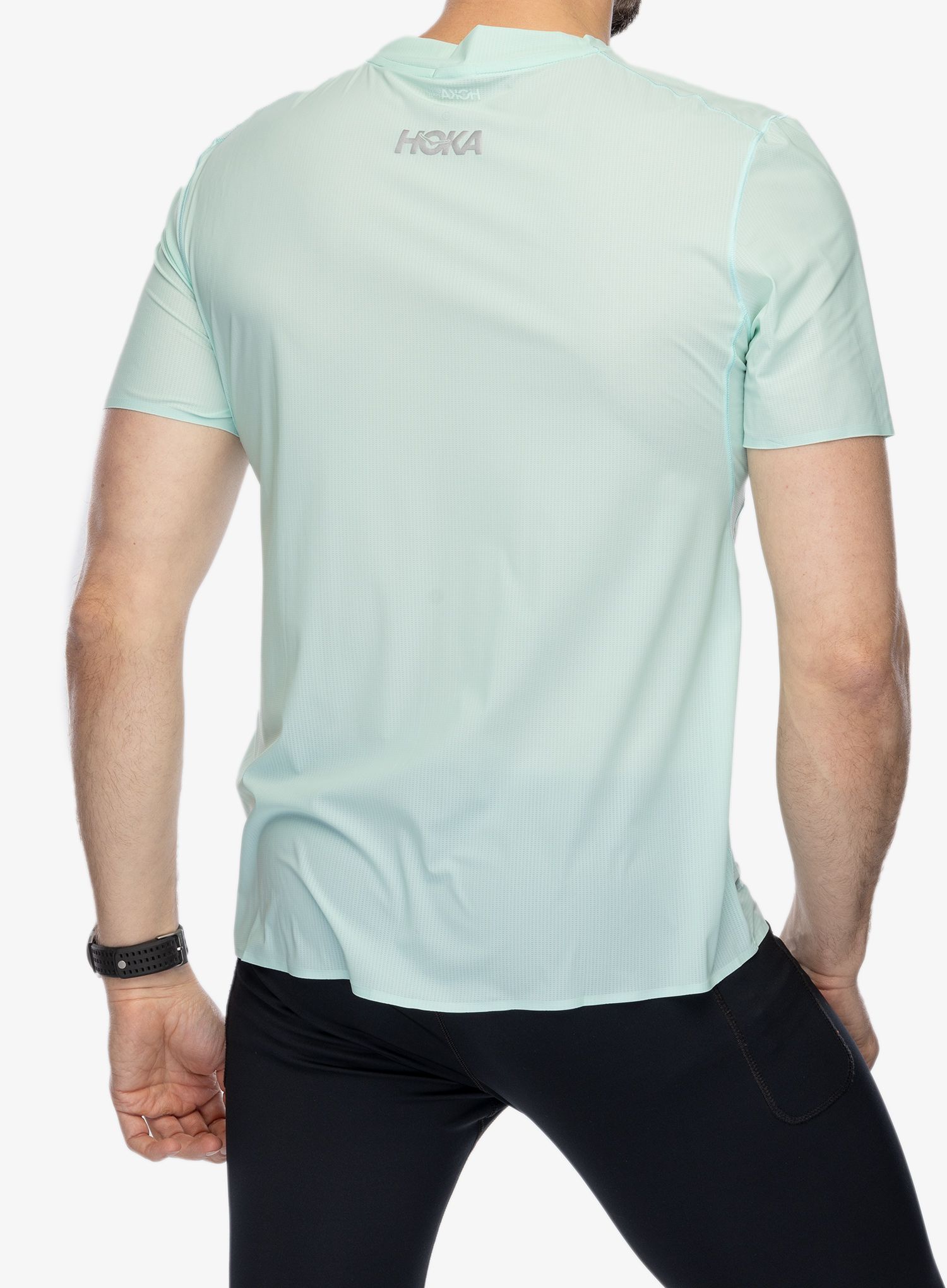Majica za trčanje Hoka Performance Run Short Sleeve - cloudless