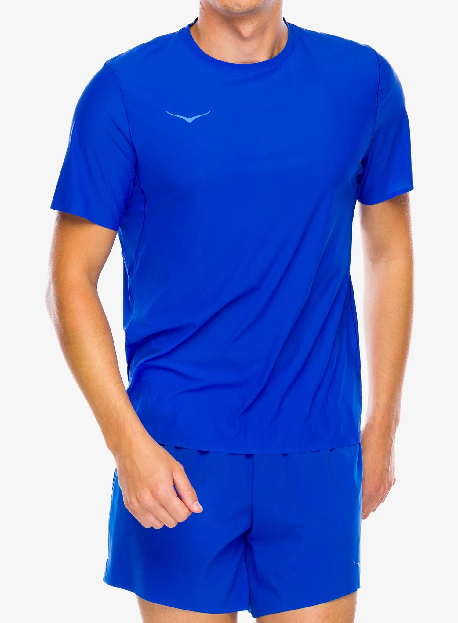 Majica za trčanje Hoka Performance Run Short Sleeve - ultramarine
