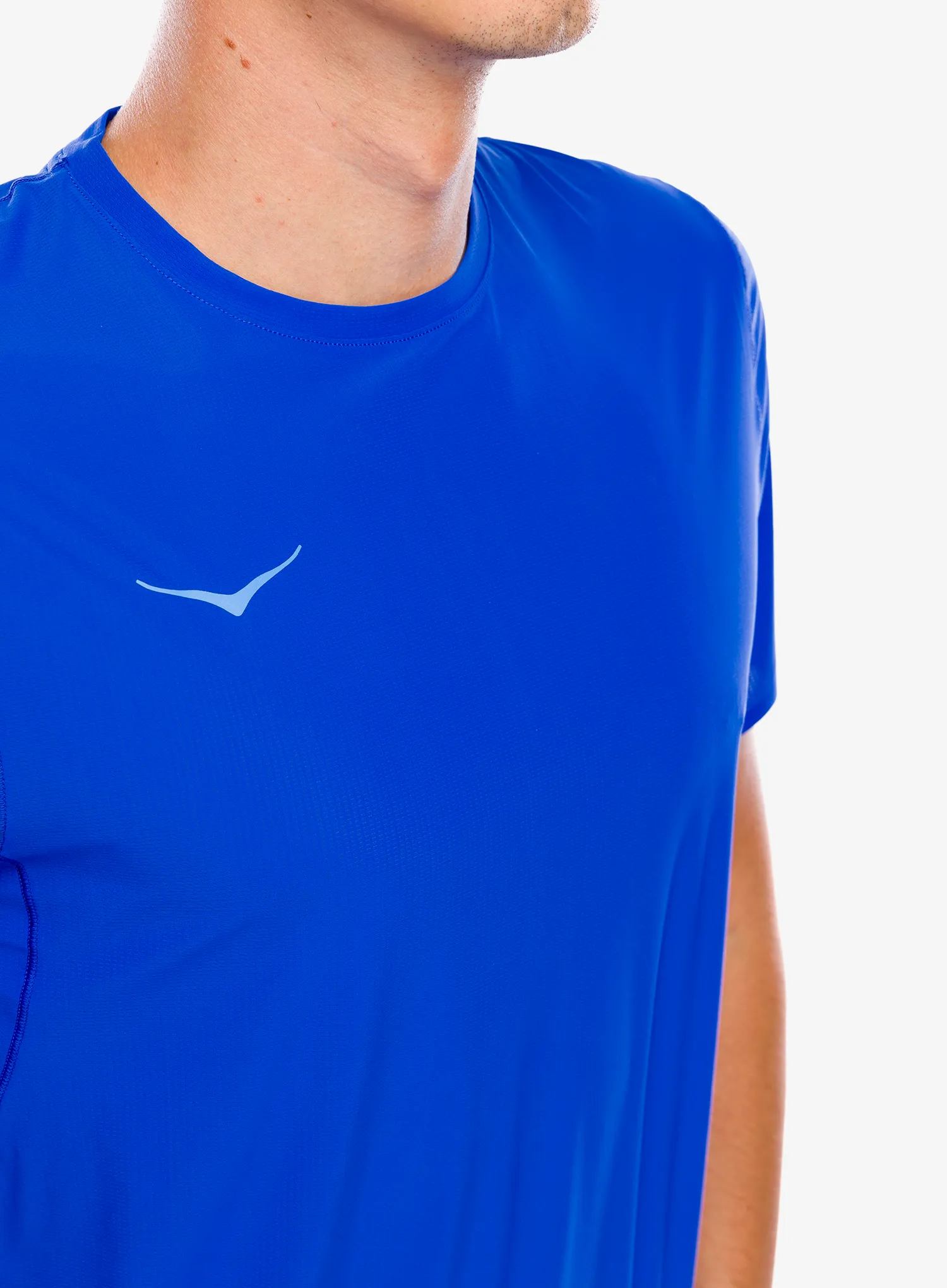 Majica za trčanje Hoka Performance Run Short Sleeve - ultramarine