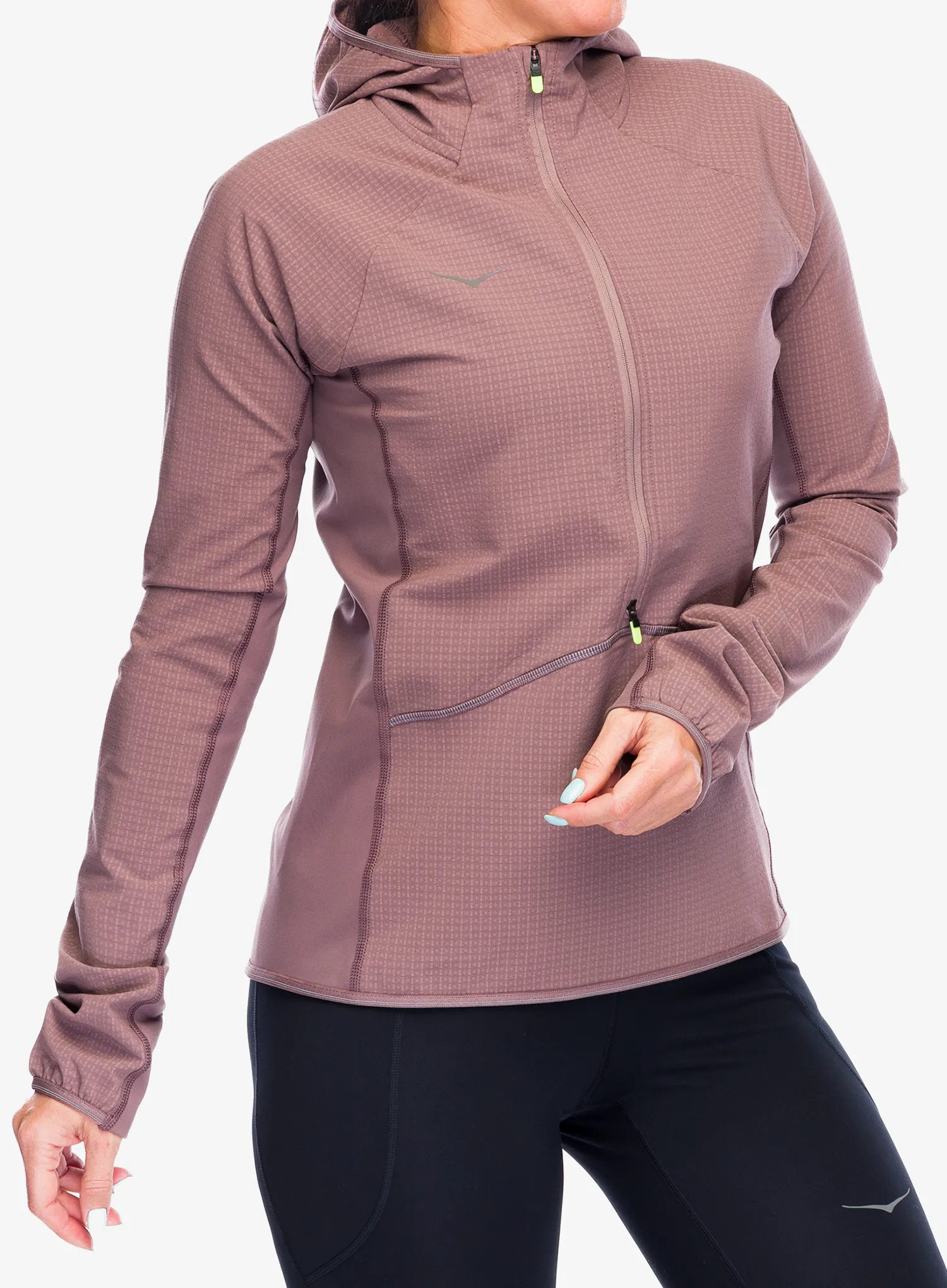 Ženska jakna za trčanje Hoka SkyGlow Half-Zip - smokey quartz