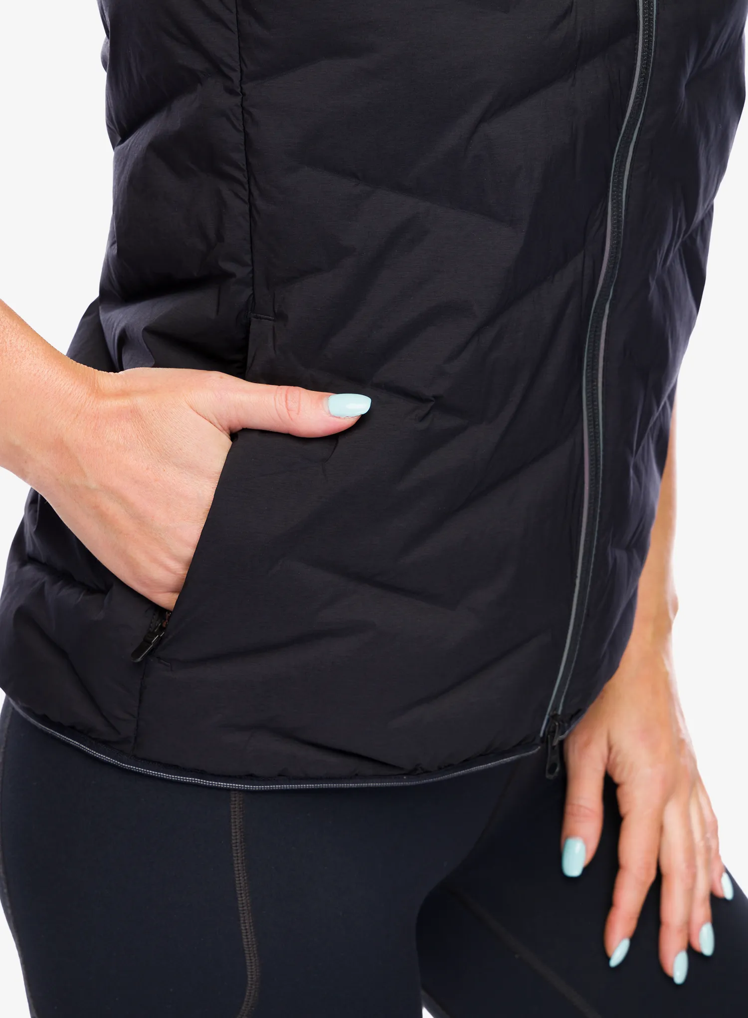 Ženski prsluk Hoka Skyfill Run Vest - black