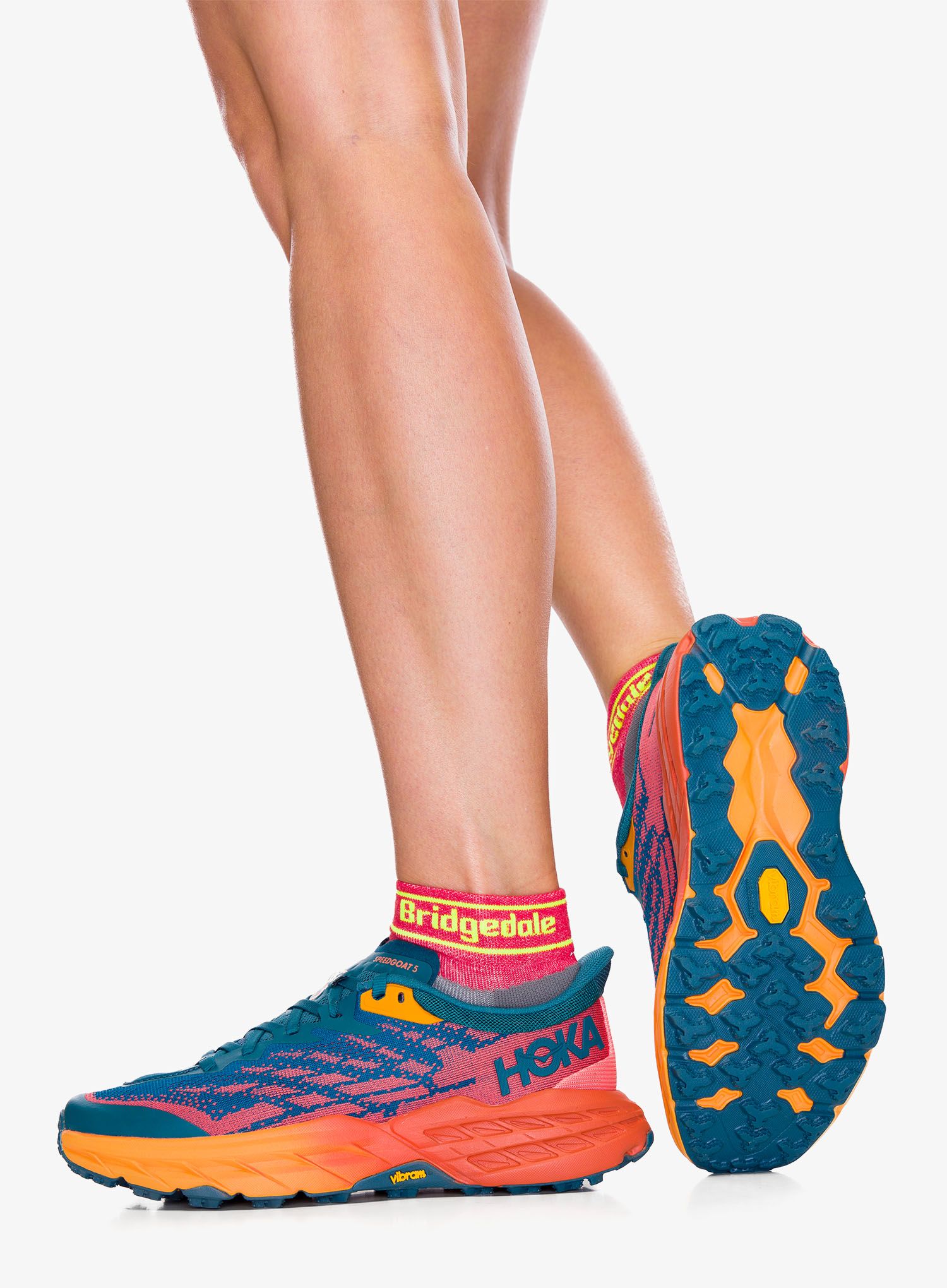 Ženske trail tenisice Hoka Speedgoat 5 - blue coral/camellia