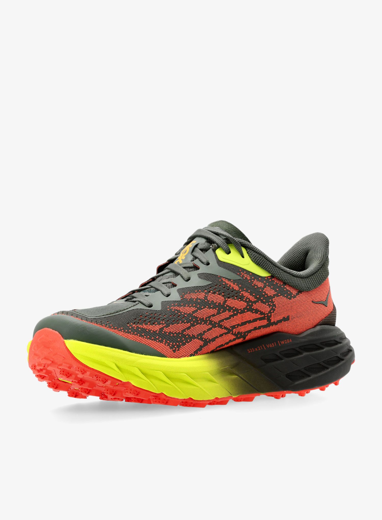 Tenisice za trail trčanje Hoka Speedgoat 5 - thyme/fiesta