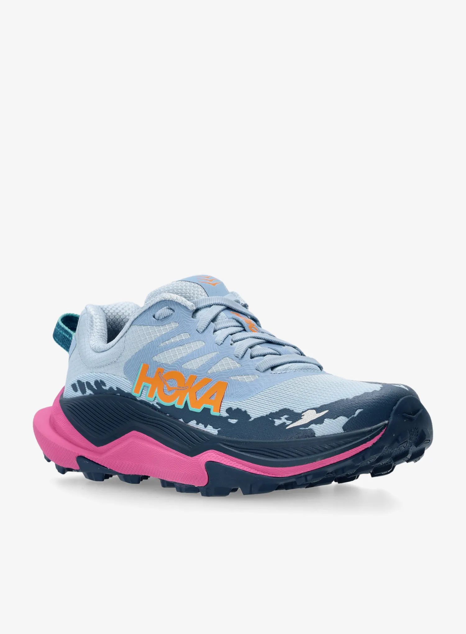 Ženske trail tenisice Hoka Torrent 4 - drizzle/fuchsia