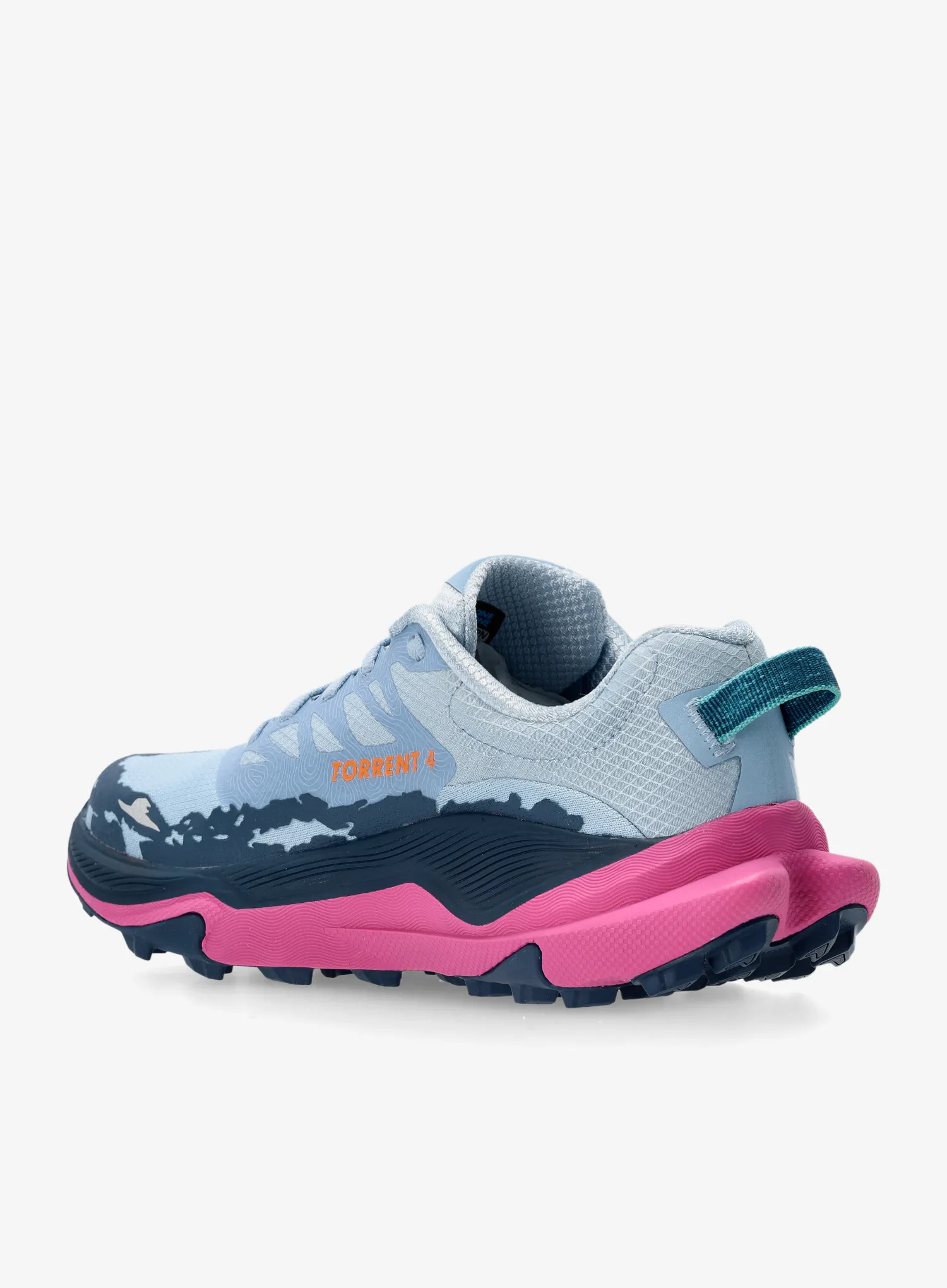 Ženske trail tenisice Hoka Torrent 4 - drizzle/fuchsia